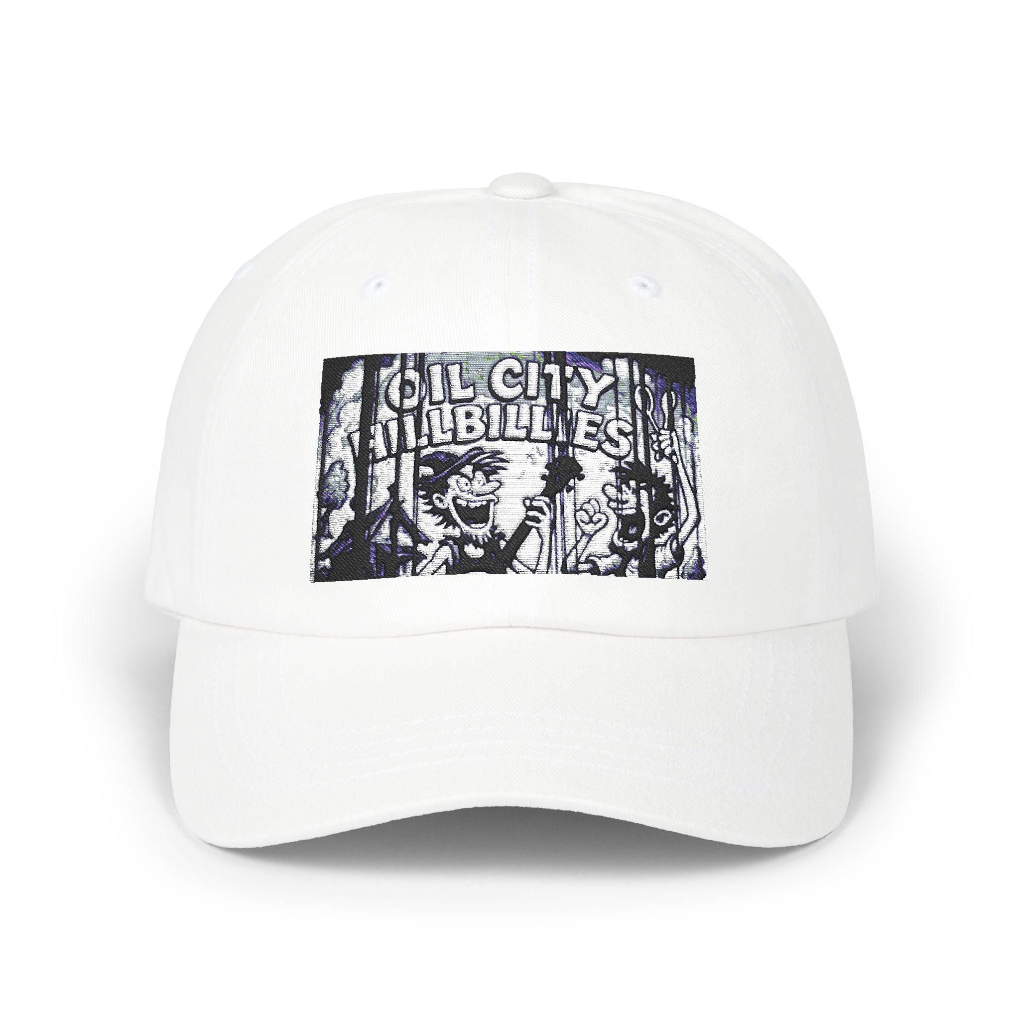 Oil City Hillbillies Vintage-Inspired Dad Cap with Graphic Design, Casual Hat for Dads, Perfect Father’s Day Gift, Relaxed Fit Cap, Summer Accessory