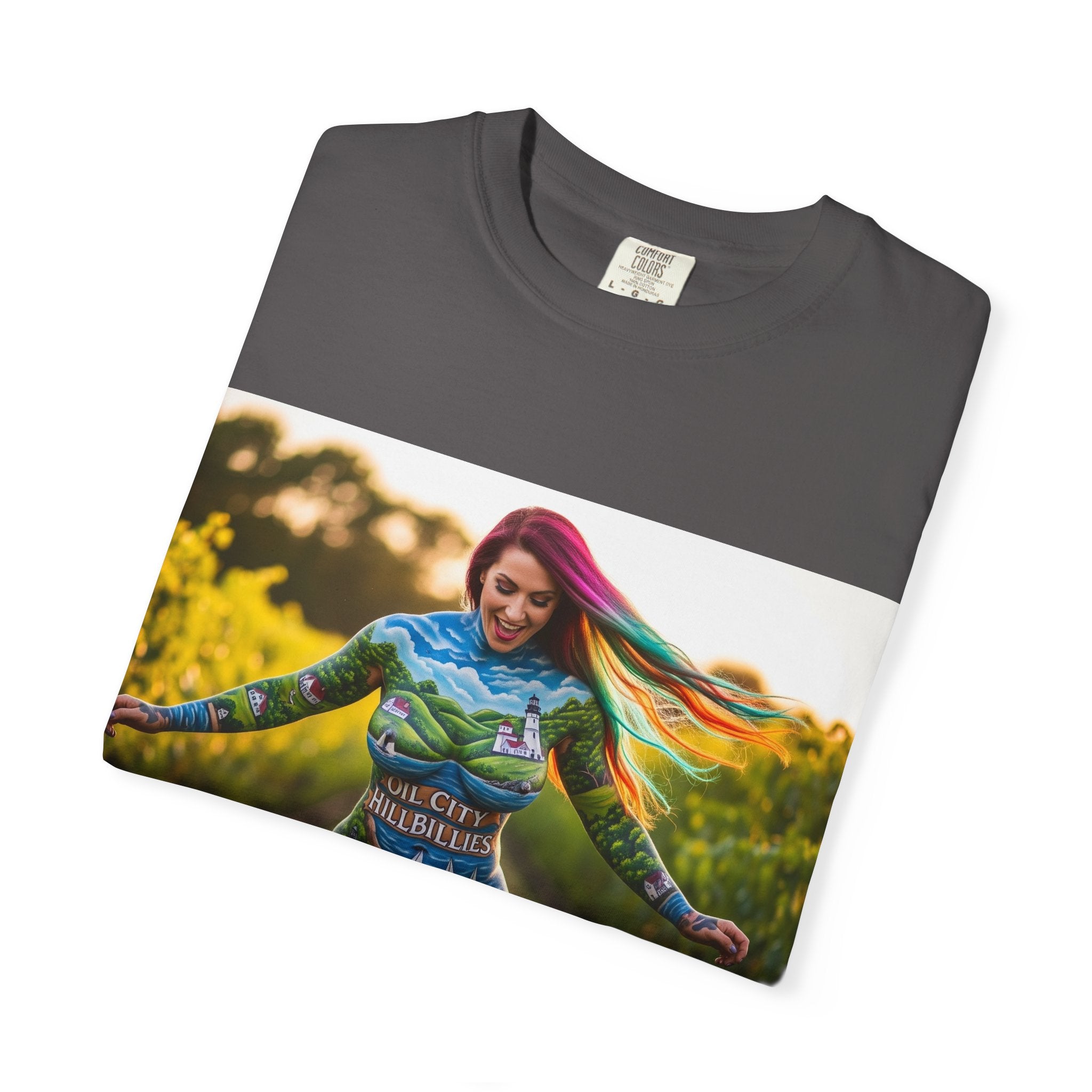 Vibrant Art T-Shirt, Colorful Graphic Tee, Eco-Friendly Cotton Shirt, Unique Gift for Art Lovers, Festival Wear, Casual Everyday Top