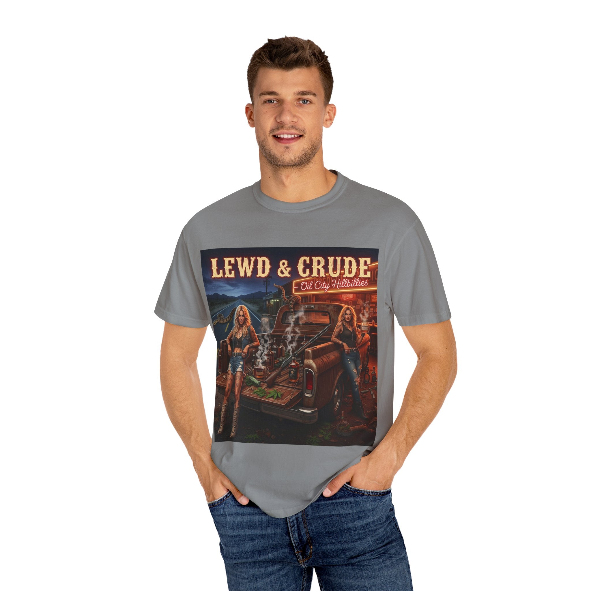 Vintage-Inspired Oil City Hillbillies Graphic Tee, Retro T-Shirt for Southern Outlaws, Perfect Gift for Birthdays, Parties, or Everyday Wear