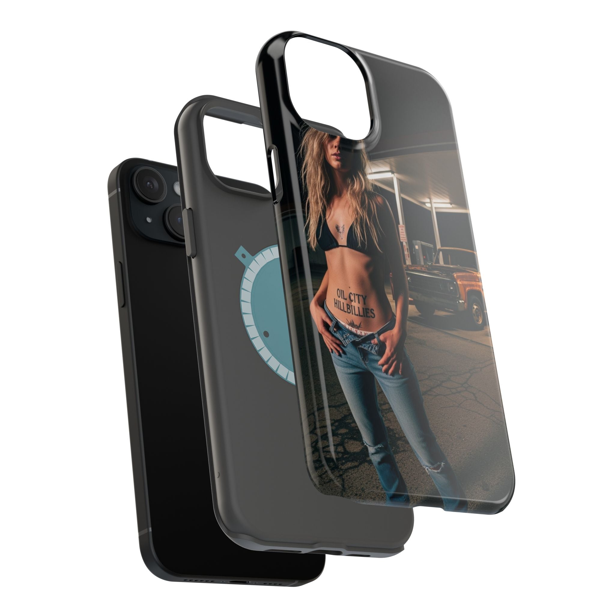 Oil City Hillbillies Magnetic Tough Cases | Personalized Phone Cover, Unique Gift for Country Lovers, Tough Cell Phone Case, Hillbilly Style