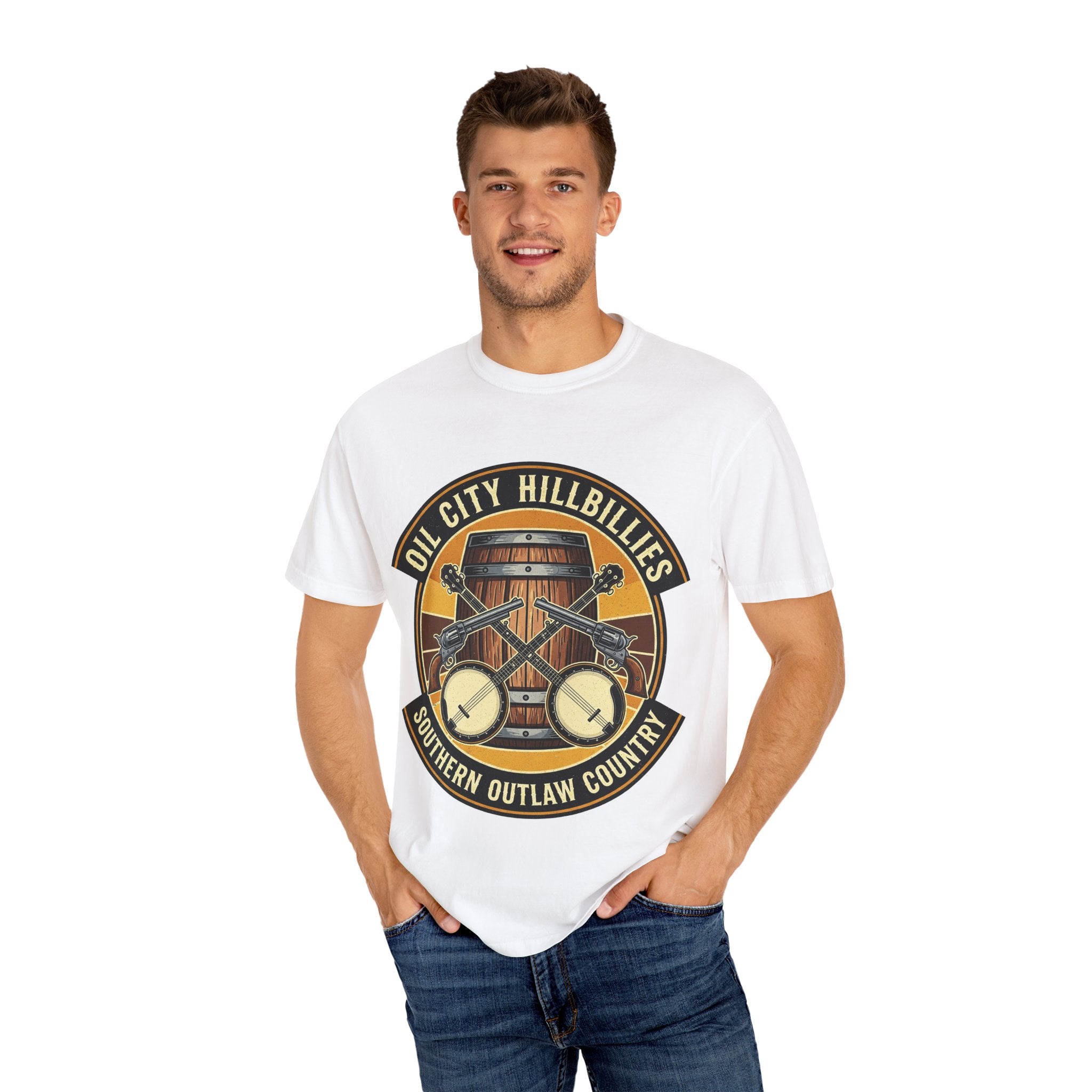 Oil City Hillbillies T-Shirt | Southern Outlaw Country Tee, Music Lover Gift, Vintage Style Shirt, Casual Outfit, Festival Apparel