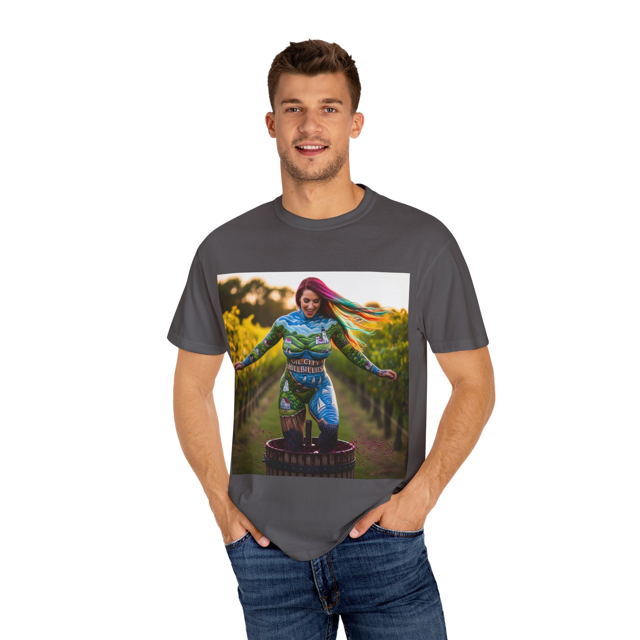 Vibrant Art T-Shirt, Colorful Graphic Tee, Eco-Friendly Cotton Shirt, Unique Gift for Art Lovers, Festival Wear, Casual Everyday Top
