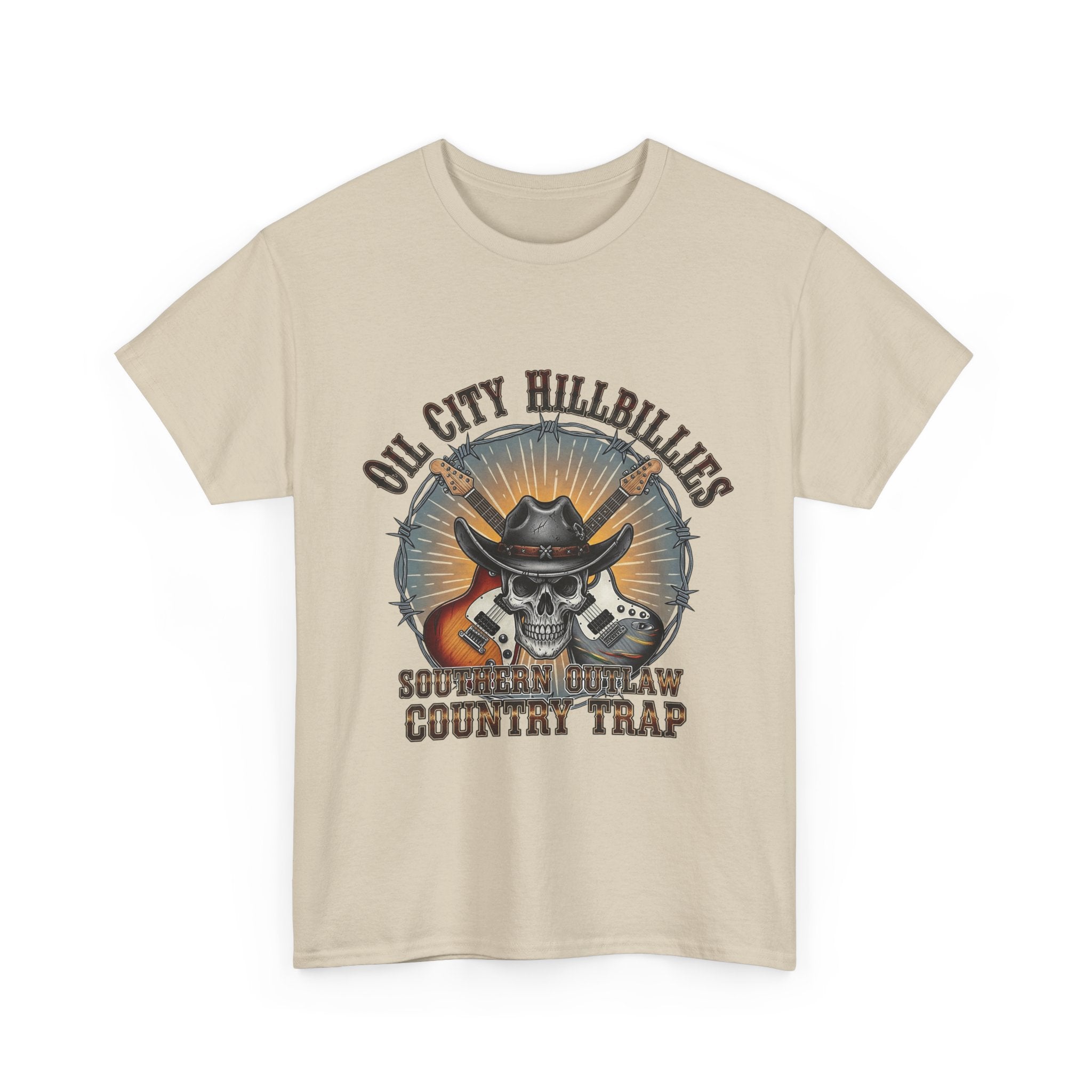 Southern Outlaw Graphic Tee | Unisex Heavy Cotton Tee for Country Music Lovers, Festival Wear, Casual Style, Gift for Him/Her