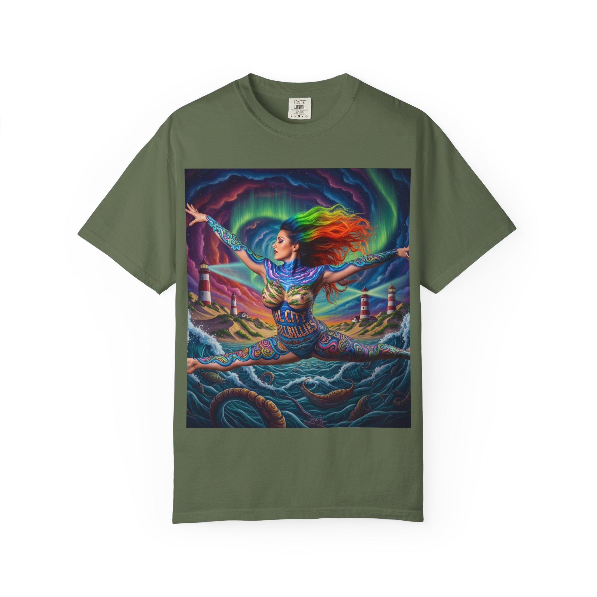 Oil City Hillbillies Colorful Spirit Unisex T-Shirt, Artistic Graphic Tee, Casual Wear, Gift for Art Lovers, Summer Festival Fashion