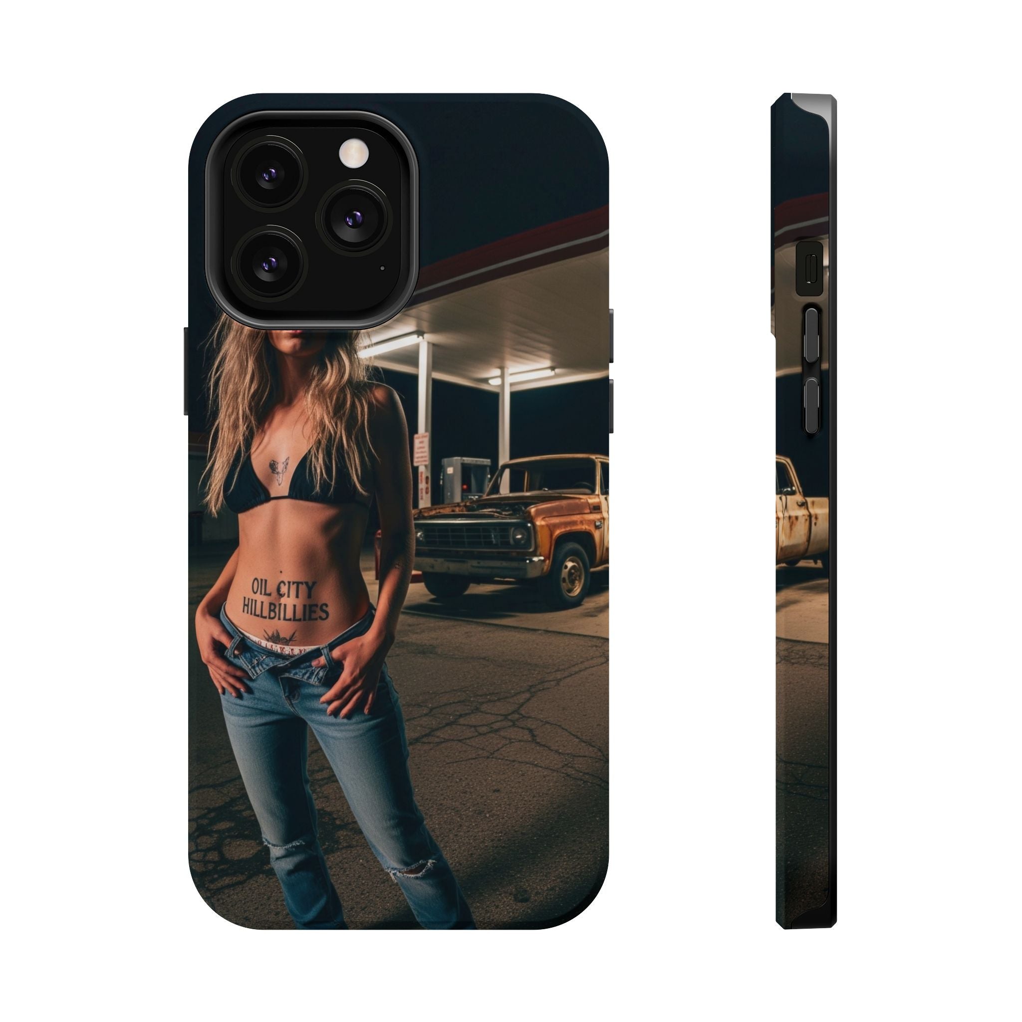Oil City Hillbillies Magnetic Tough Cases | Personalized Phone Cover, Unique Gift for Country Lovers, Tough Cell Phone Case, Hillbilly Style