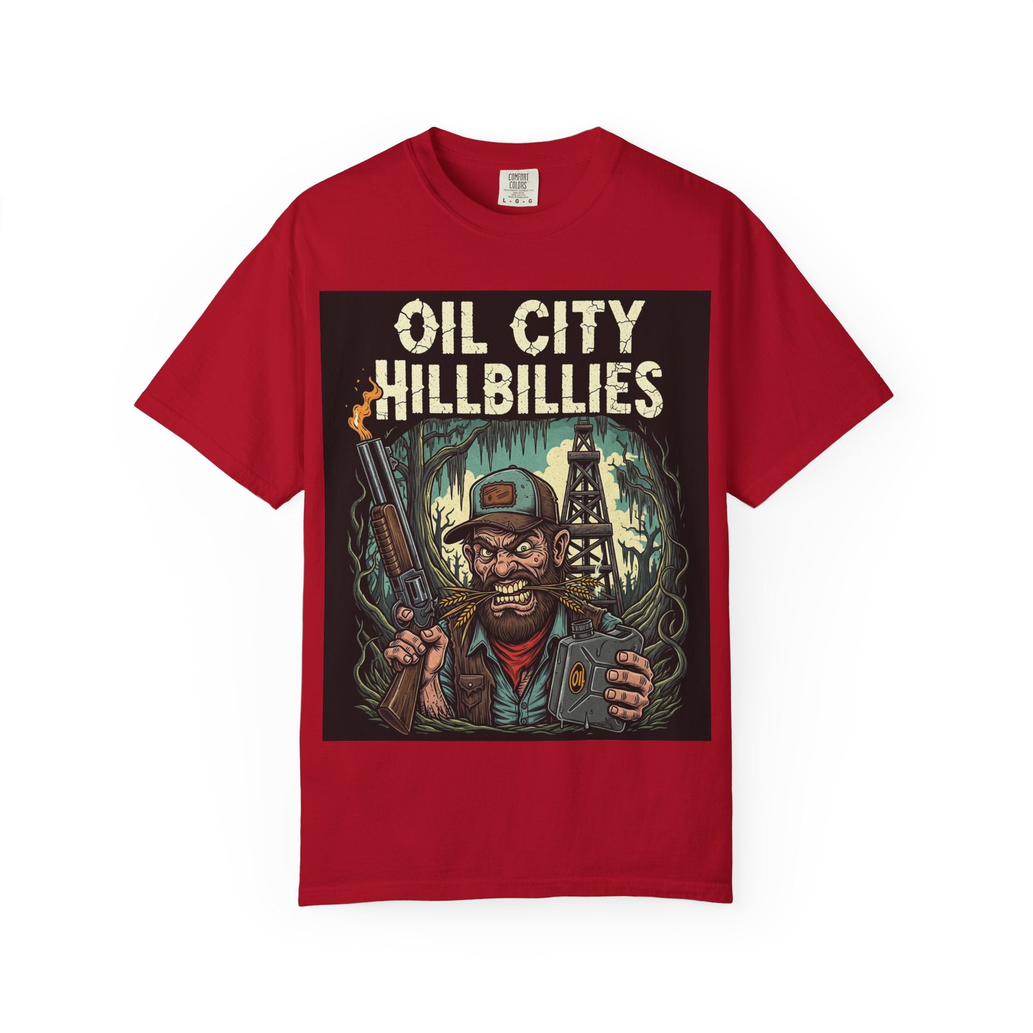 Oil City Hillbillies Unisex T-Shirt – Vintage Graphic Tee, Funny Gift, Casual Wear, Festive Party Shirt, 90s Nostalgia Style