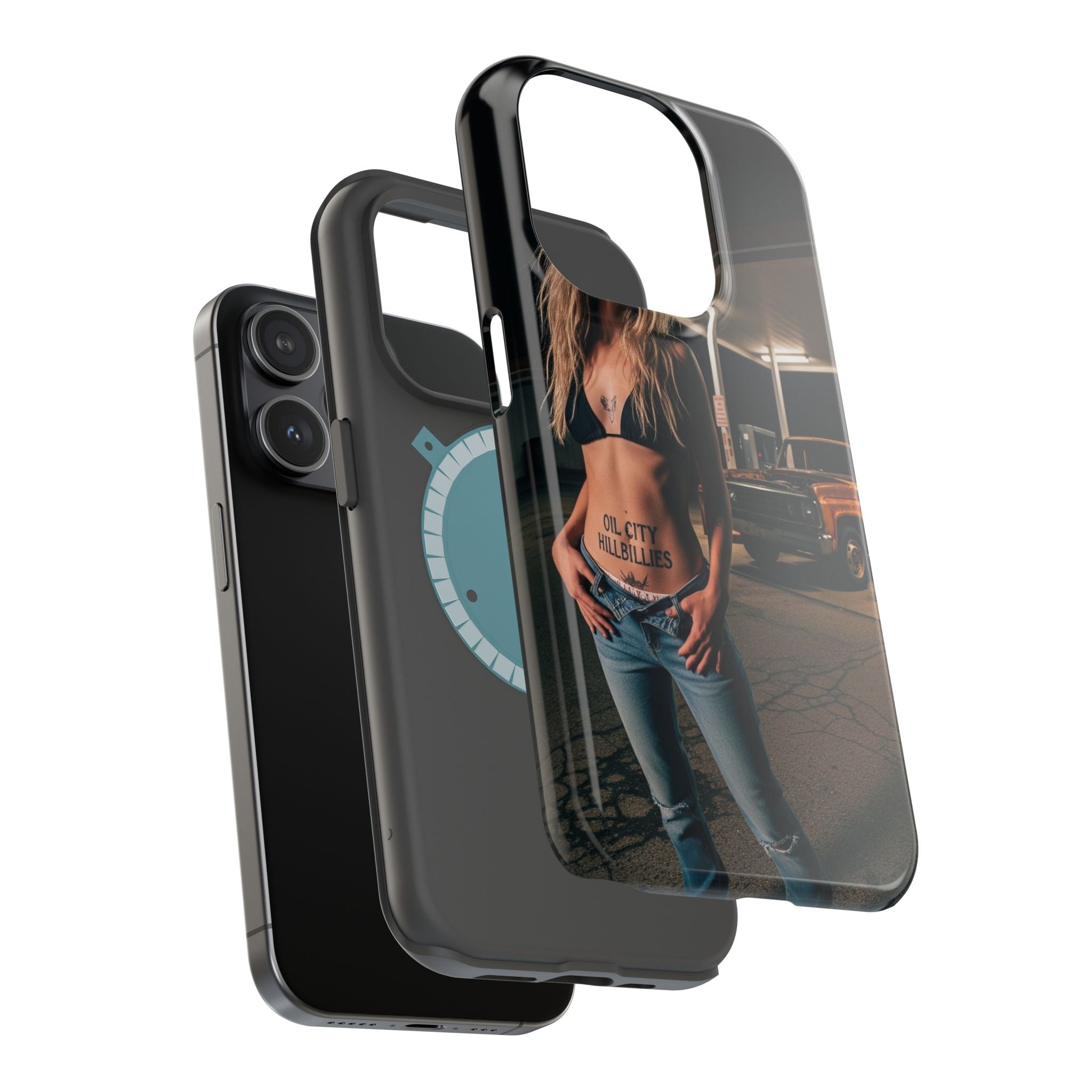 Oil City Hillbillies Magnetic Tough Cases | Personalized Phone Cover, Unique Gift for Country Lovers, Tough Cell Phone Case, Hillbilly Style