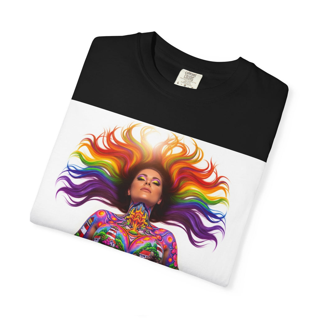 Oil City Hillbillies Full Body Art – Colorful Empowerment T-Shirt, Vibrant Art Tee, Unisex Graphic Shirt, Festival Wear, Pride Apparel, Gift for Artists