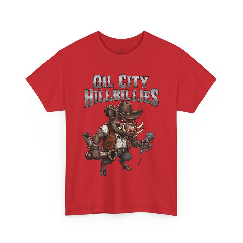 Oil City Hillbillies Unisex Tee - Country Humor Shirt, Vintage Graphic Tee, Perfect for Music Lovers, BBQ Events, Gifting, Everyday Wear