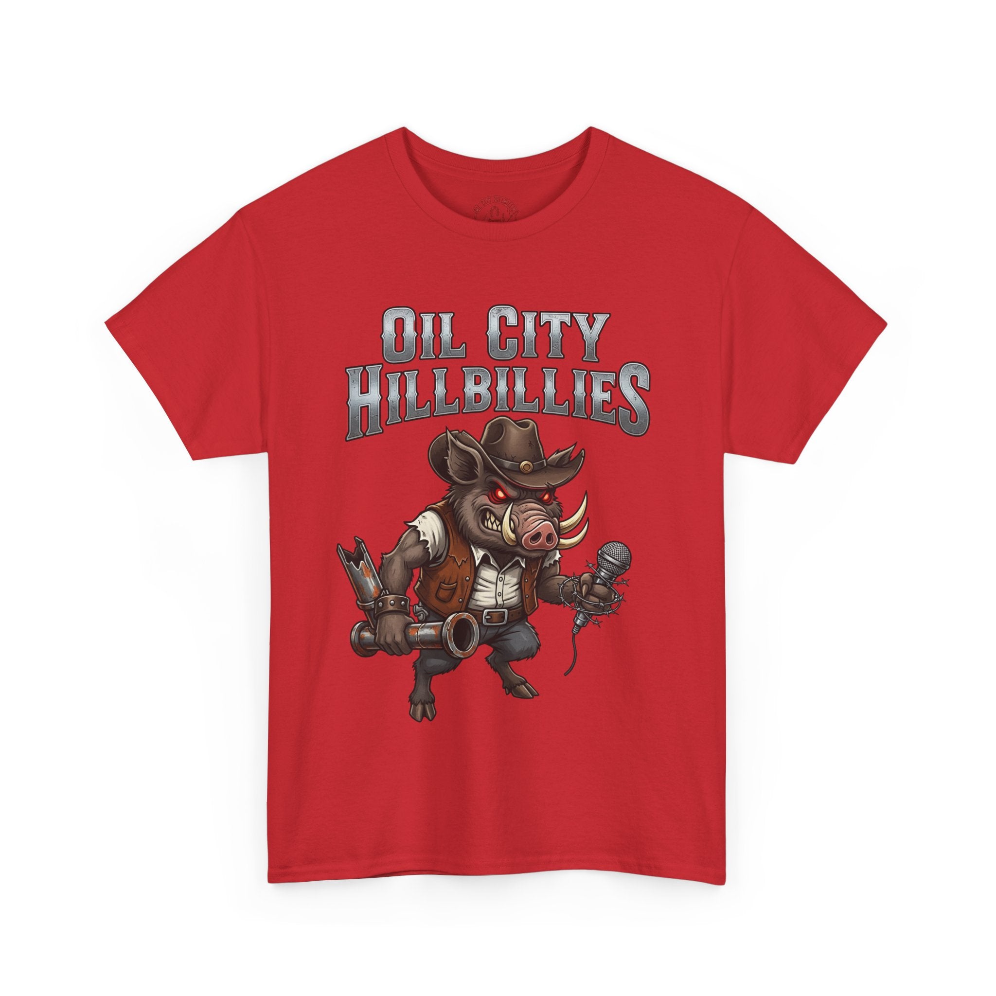 Oil City Hillbillies Unisex Tee - Country Humor Shirt, Vintage Graphic Tee, Perfect for Music Lovers, BBQ Events, Gifting, Everyday Wear