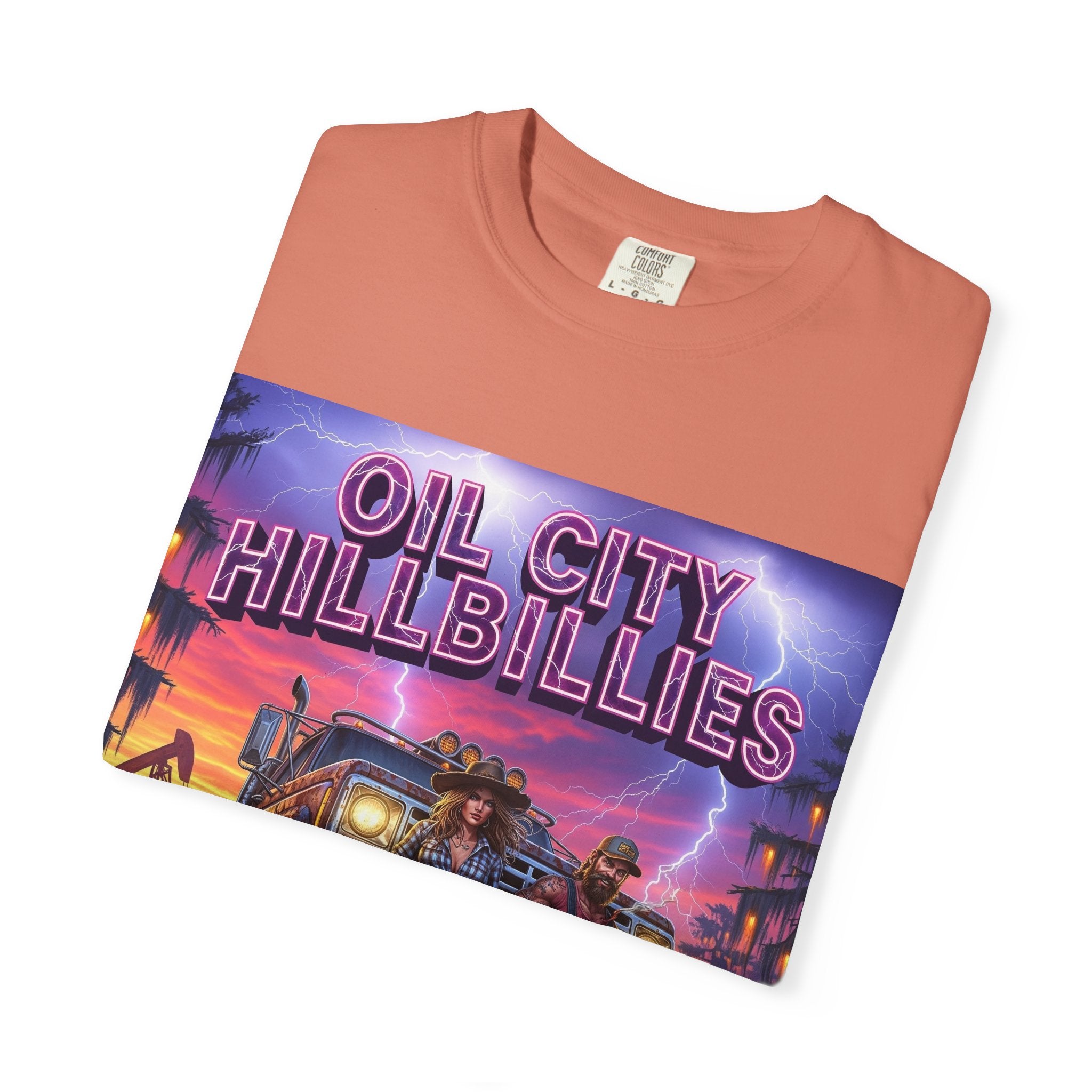 Vintage Oil City Hillbillies T-Shirt – Unisex Graphic Tee, Retro Gift, Festival Wear, Casual Style, Southern Outlaw Statement Shirt