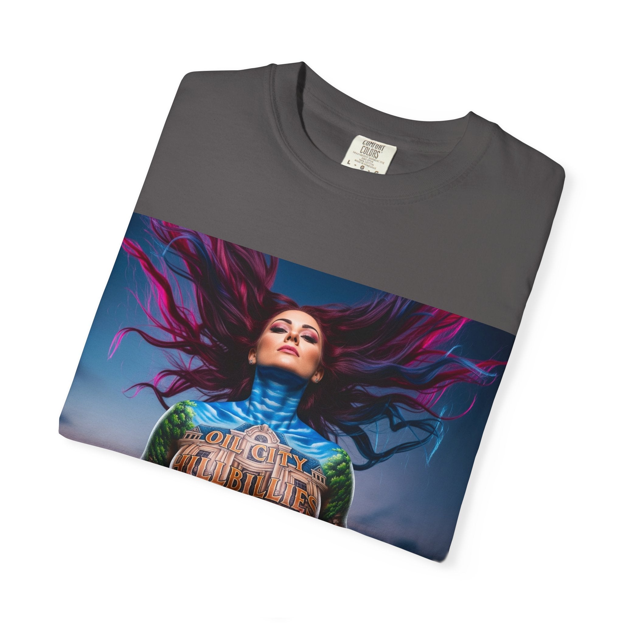 Mystical Spirit T-Shirt | Ethereal Oil City Hillbillies Art Tee, Unisex Graphic Shirt, Bohemian Style, Gift for Her, Festival Wear, Unique Artwear