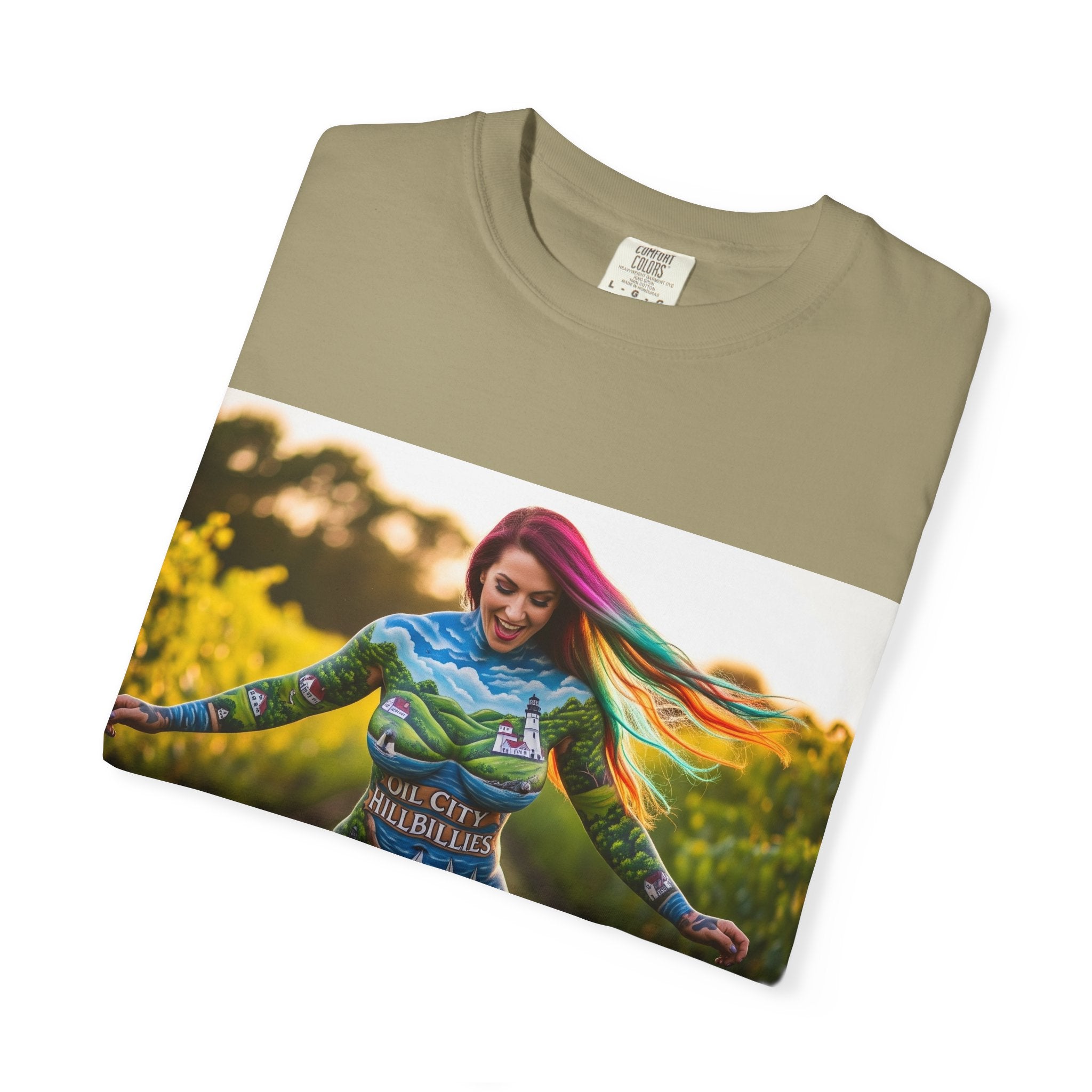 Vibrant Art T-Shirt, Colorful Graphic Tee, Eco-Friendly Cotton Shirt, Unique Gift for Art Lovers, Festival Wear, Casual Everyday Top