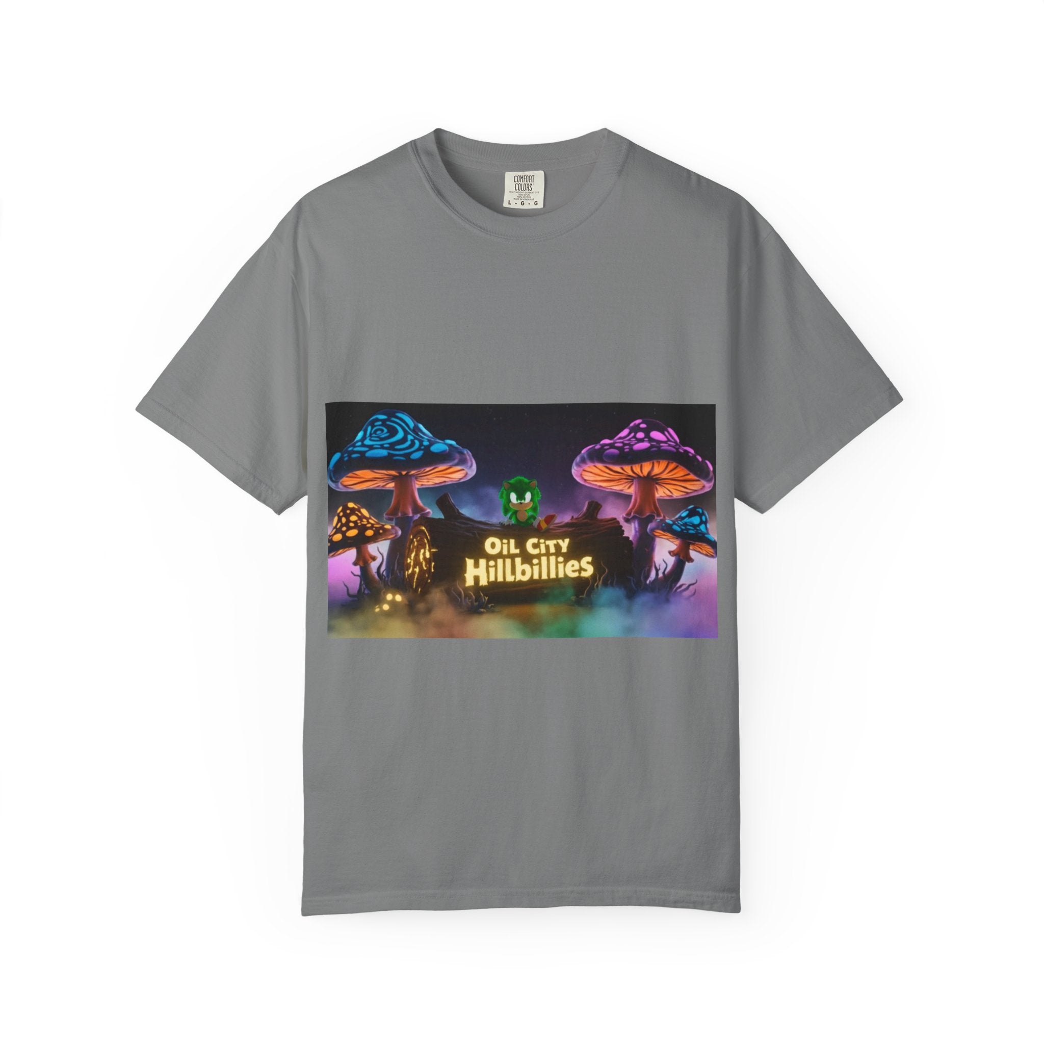 Chronic the Hemphog, Oil City Hillbillies T-Shirt | Unisex Garment-Dyed Tee for Art Lovers, Festival Goers, Quirky Gifts, Retro Style, Summer Essential