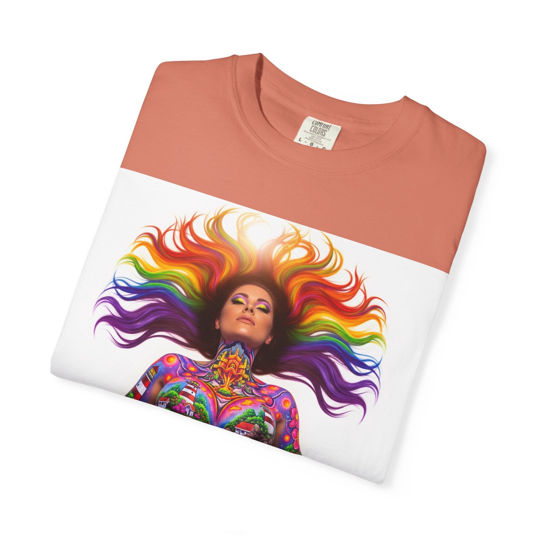 Oil City Hillbillies Full Body Art – Colorful Empowerment T-Shirt, Vibrant Art Tee, Unisex Graphic Shirt, Festival Wear, Pride Apparel, Gift for Artists