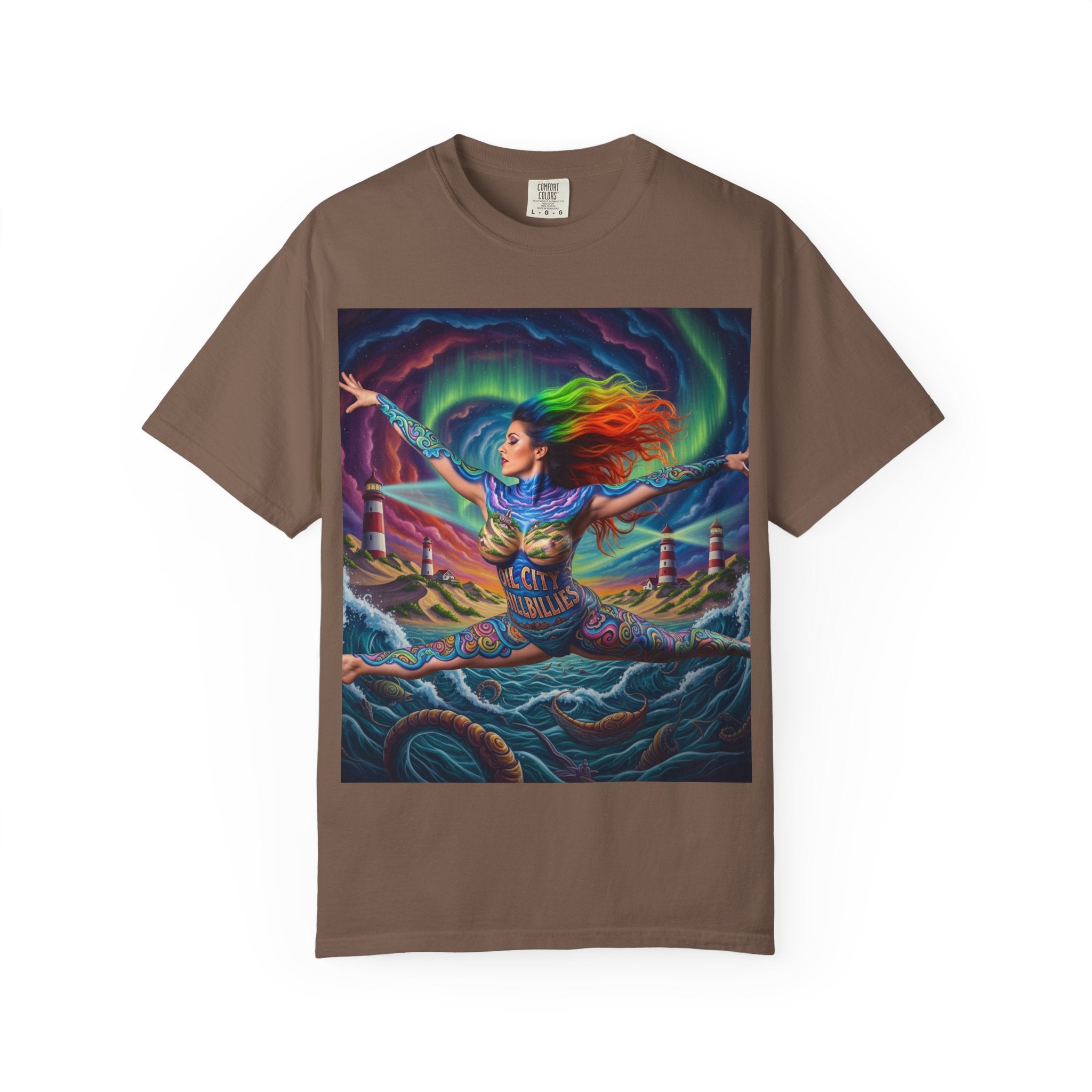 Oil City Hillbillies Colorful Spirit Unisex T-Shirt, Artistic Graphic Tee, Casual Wear, Gift for Art Lovers, Summer Festival Fashion