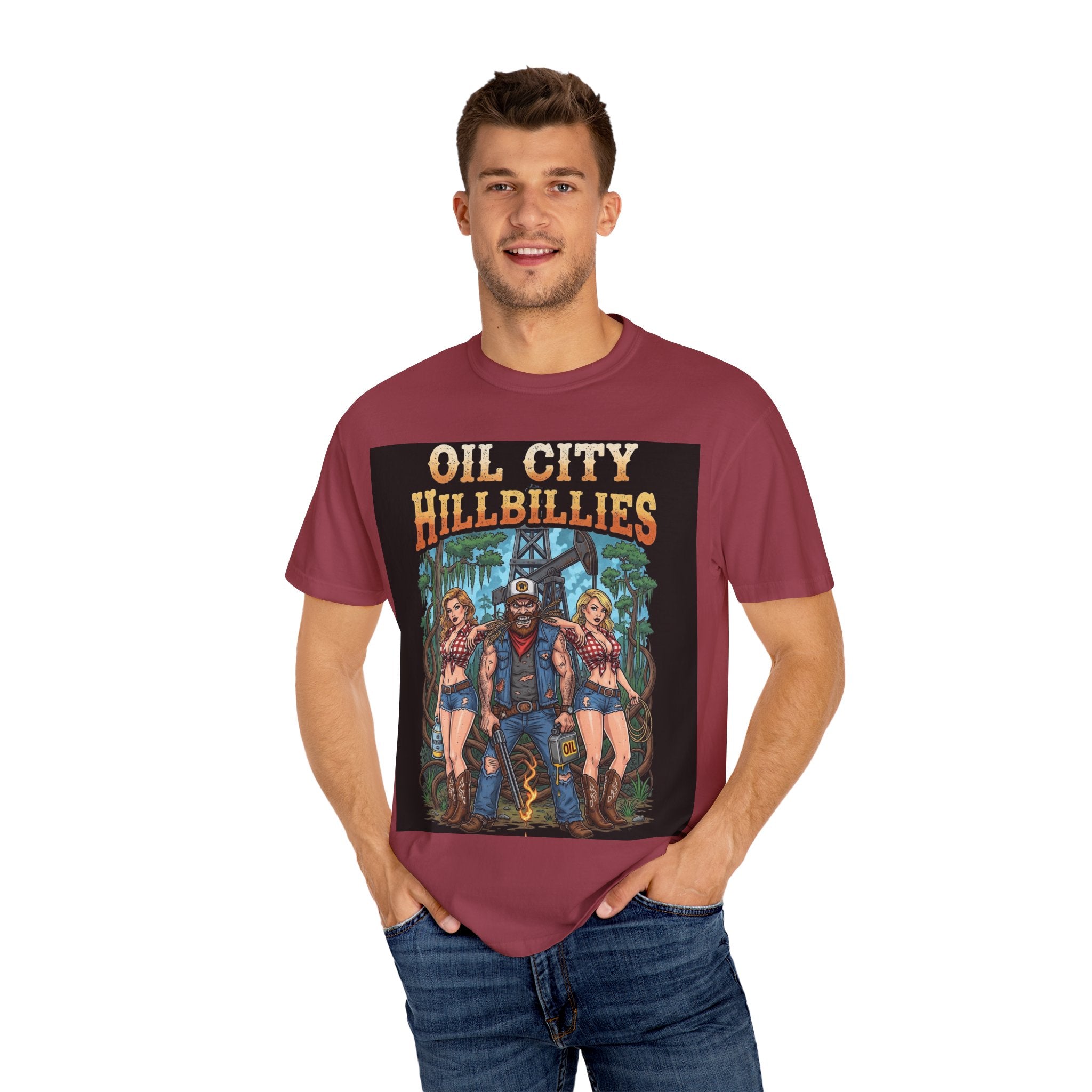 Vintage Graphic Tee – Oil City Hillbillies Shirt, Unisex T-Shirt, Casual Wear, Festival Outfit, Southern Pride Apparel