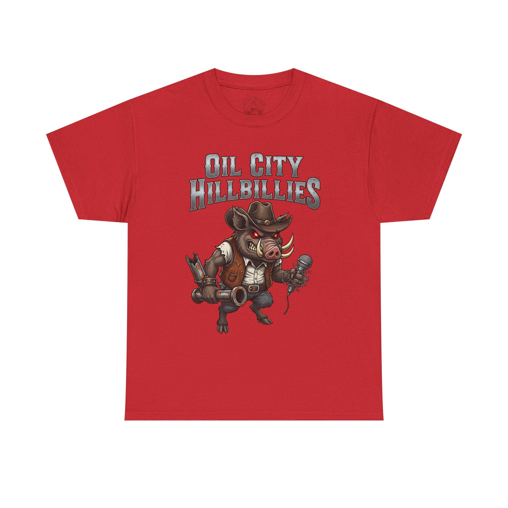 Oil City Hillbillies Unisex Tee - Country Humor Shirt, Vintage Graphic Tee, Perfect for Music Lovers, BBQ Events, Gifting, Everyday Wear