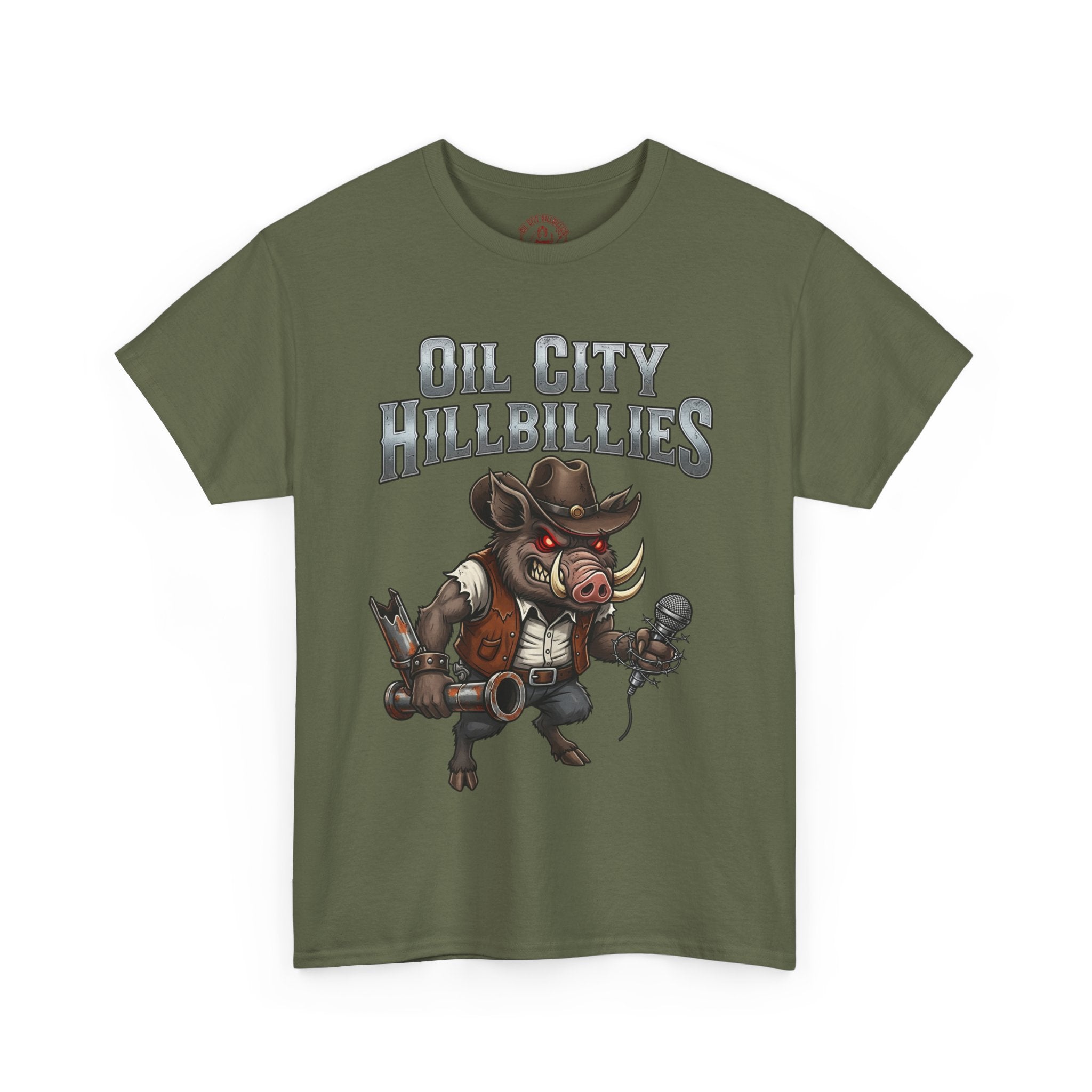 Oil City Hillbillies Unisex Tee - Country Humor Shirt, Vintage Graphic Tee, Perfect for Music Lovers, BBQ Events, Gifting, Everyday Wear