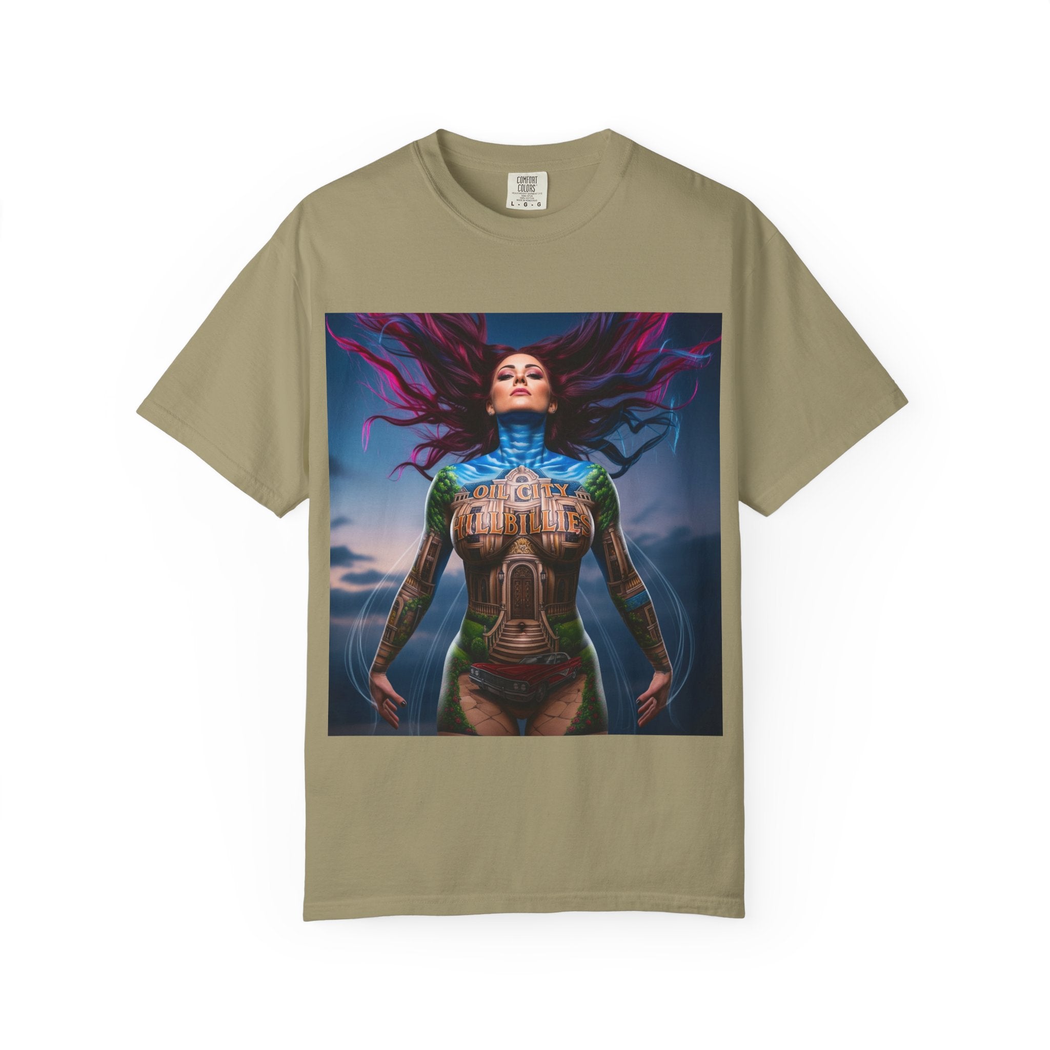 Mystical Spirit T-Shirt | Ethereal Oil City Hillbillies Art Tee, Unisex Graphic Shirt, Bohemian Style, Gift for Her, Festival Wear, Unique Artwear