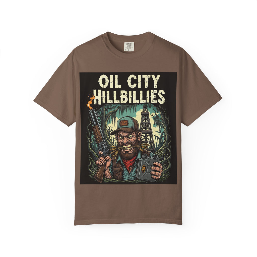 Oil City Hillbillies Unisex T-Shirt – Vintage Graphic Tee, Funny Gift, Casual Wear, Festive Party Shirt, 90s Nostalgia Style