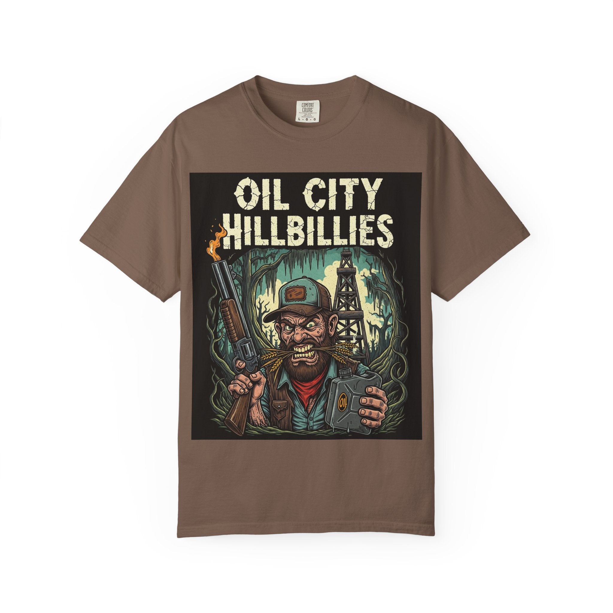 Oil City Hillbillies Unisex T-Shirt – Vintage Graphic Tee, Funny Gift, Casual Wear, Festive Party Shirt, 90s Nostalgia Style