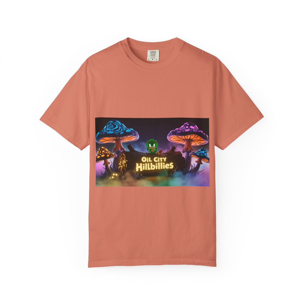 Chronic the Hemphog, Oil City Hillbillies T-Shirt | Unisex Garment-Dyed Tee for Art Lovers, Festival Goers, Quirky Gifts, Retro Style, Summer Essential