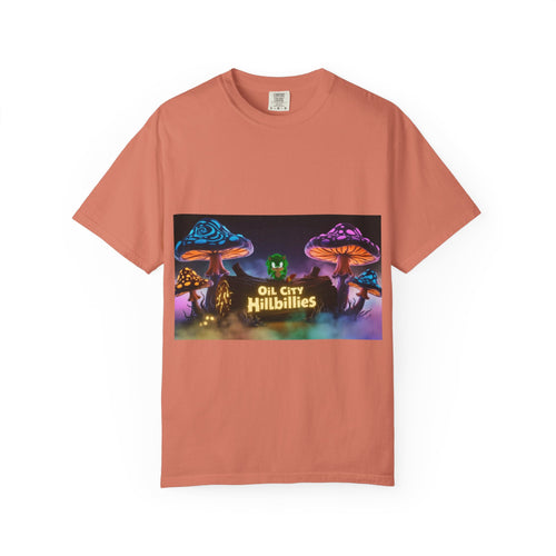 Chronic the Hemphog, Oil City Hillbillies T-Shirt | Unisex Garment-Dyed Tee for Art Lovers, Festival Goers, Quirky Gifts, Retro Style, Summer Essential