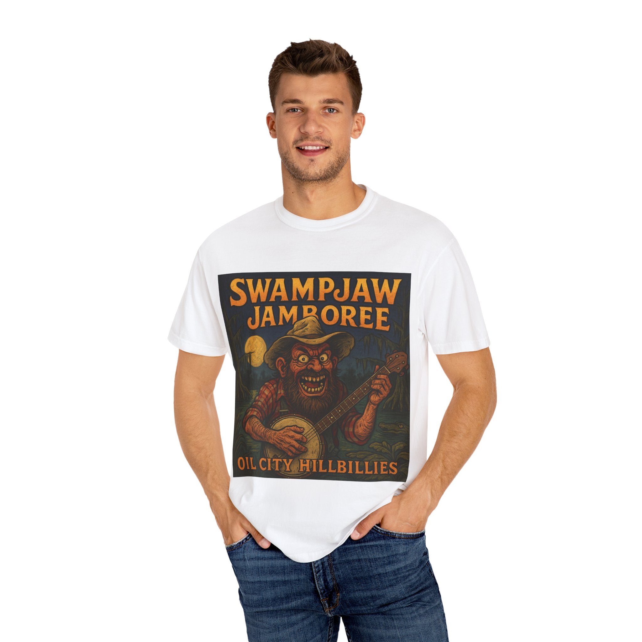 Swampjaw Jamboree Unisex T-Shirt, Vintage Music Tee, Casual Graphic Shirt, Fun Gift for Music Lovers, Festival Apparel