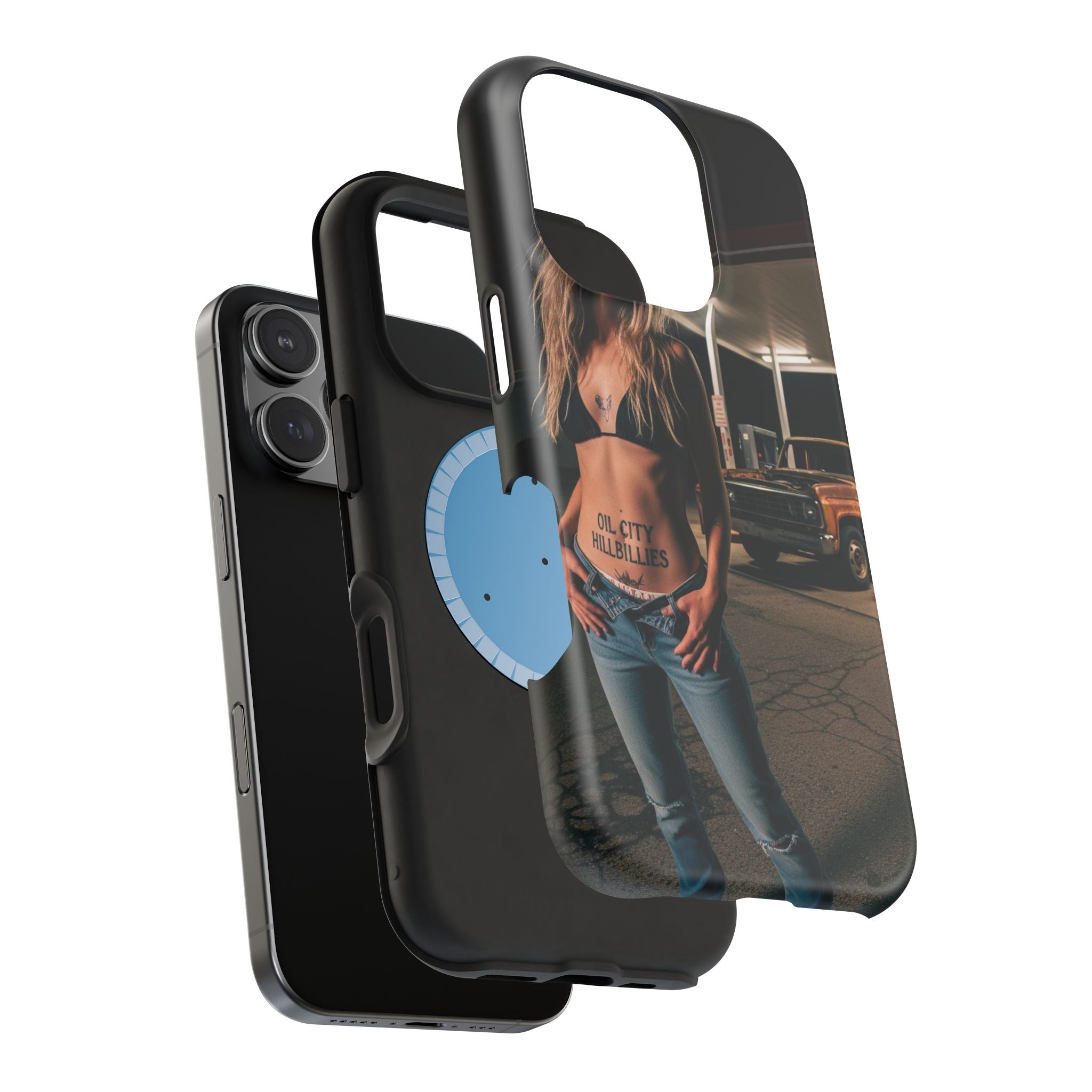 Oil City Hillbillies Magnetic Tough Cases | Personalized Phone Cover, Unique Gift for Country Lovers, Tough Cell Phone Case, Hillbilly Style
