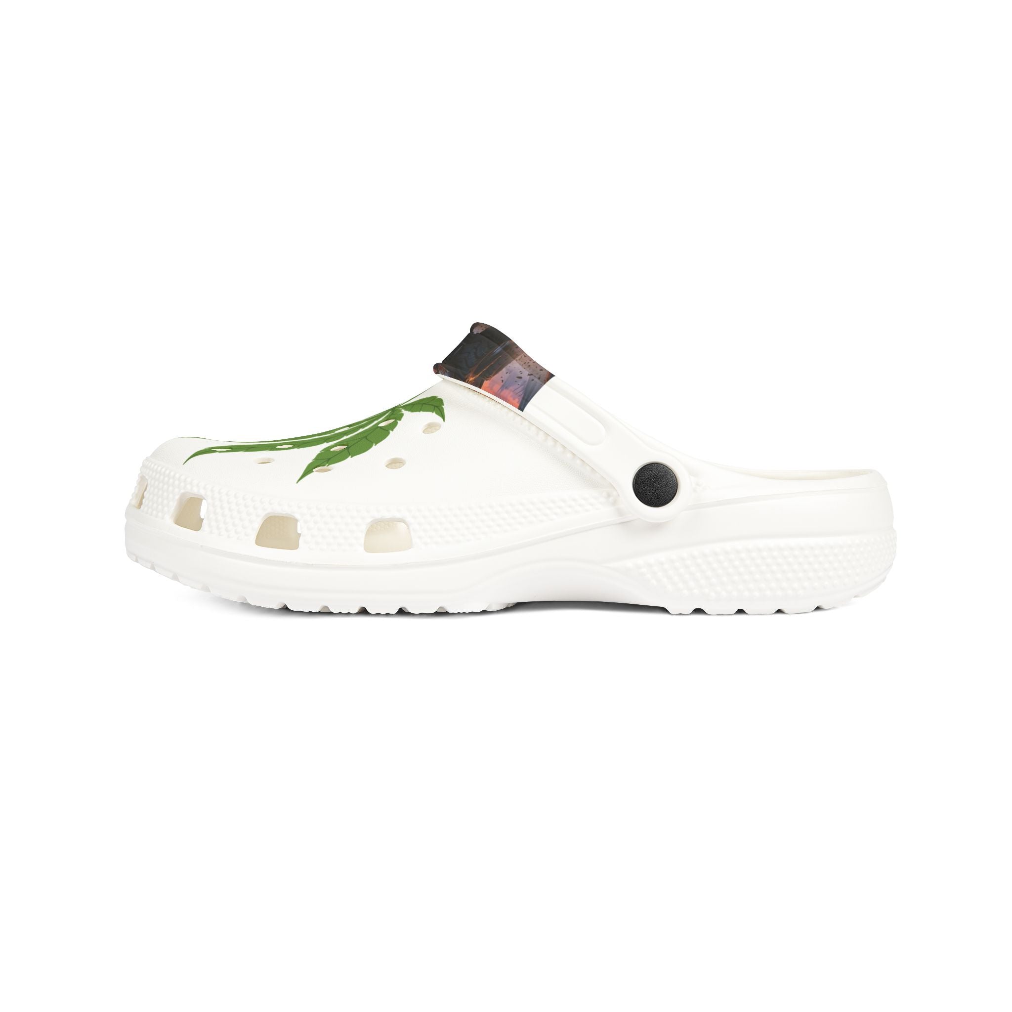 "OC Hillbillies Blaze Trail Clogs - Official Swag with Marijuana Leaf Design"