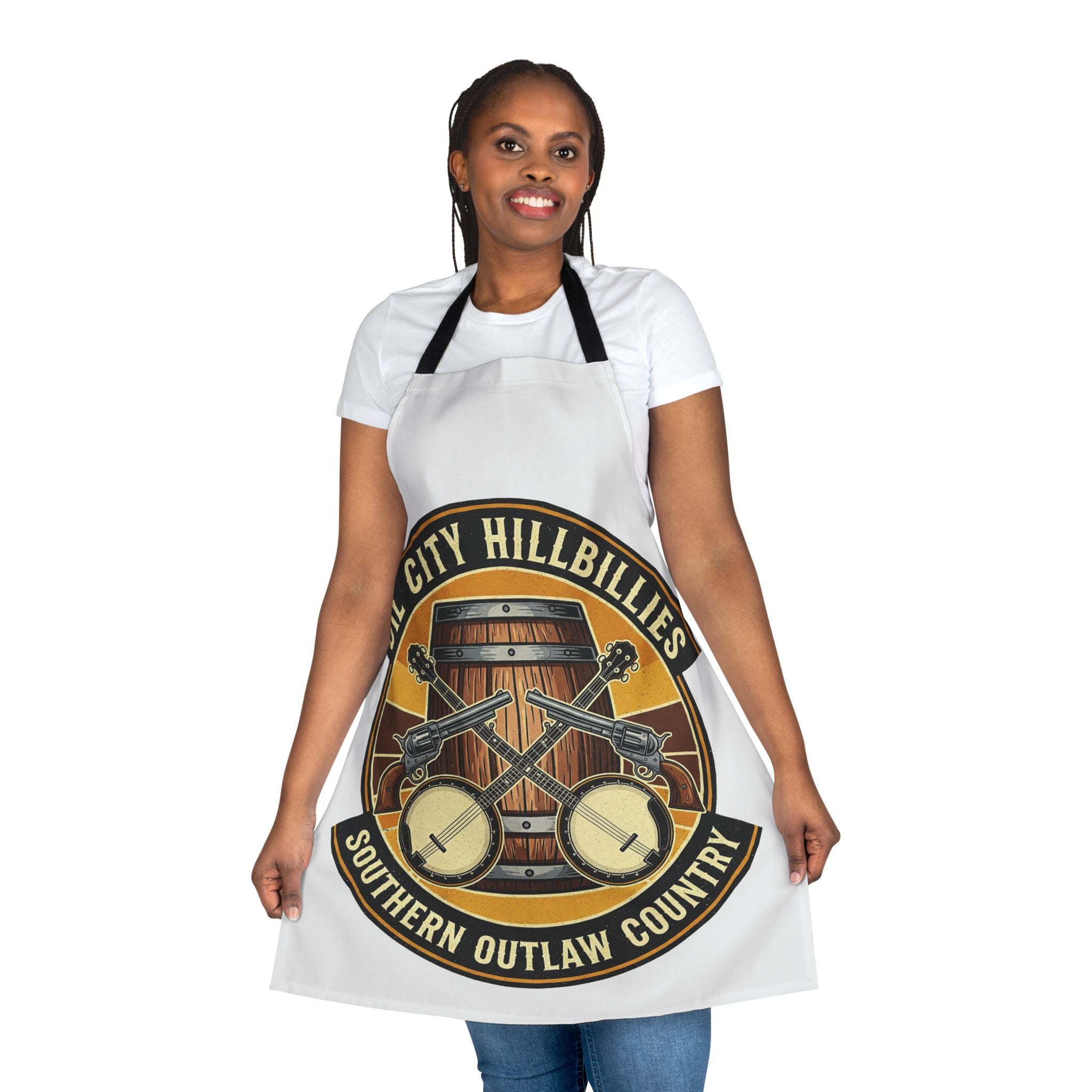 Southern Outlaw Country Apron – Perfect Gift for Foodies & BBQ Lovers, Cooking Party Wear, Unique Kitchen Decor, Hipster Gift