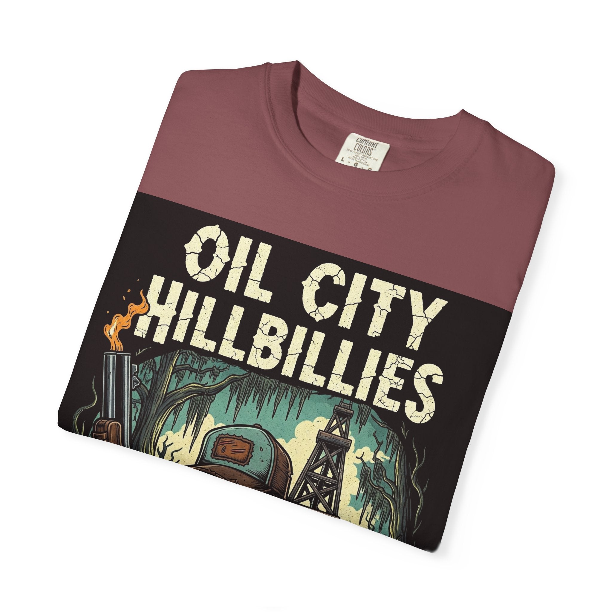 Oil City Hillbillies Unisex T-Shirt – Vintage Graphic Tee, Funny Gift, Casual Wear, Festive Party Shirt, 90s Nostalgia Style