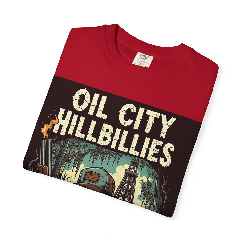 Oil City Hillbillies Unisex T-Shirt – Vintage Graphic Tee, Funny Gift, Casual Wear, Festive Party Shirt, 90s Nostalgia Style