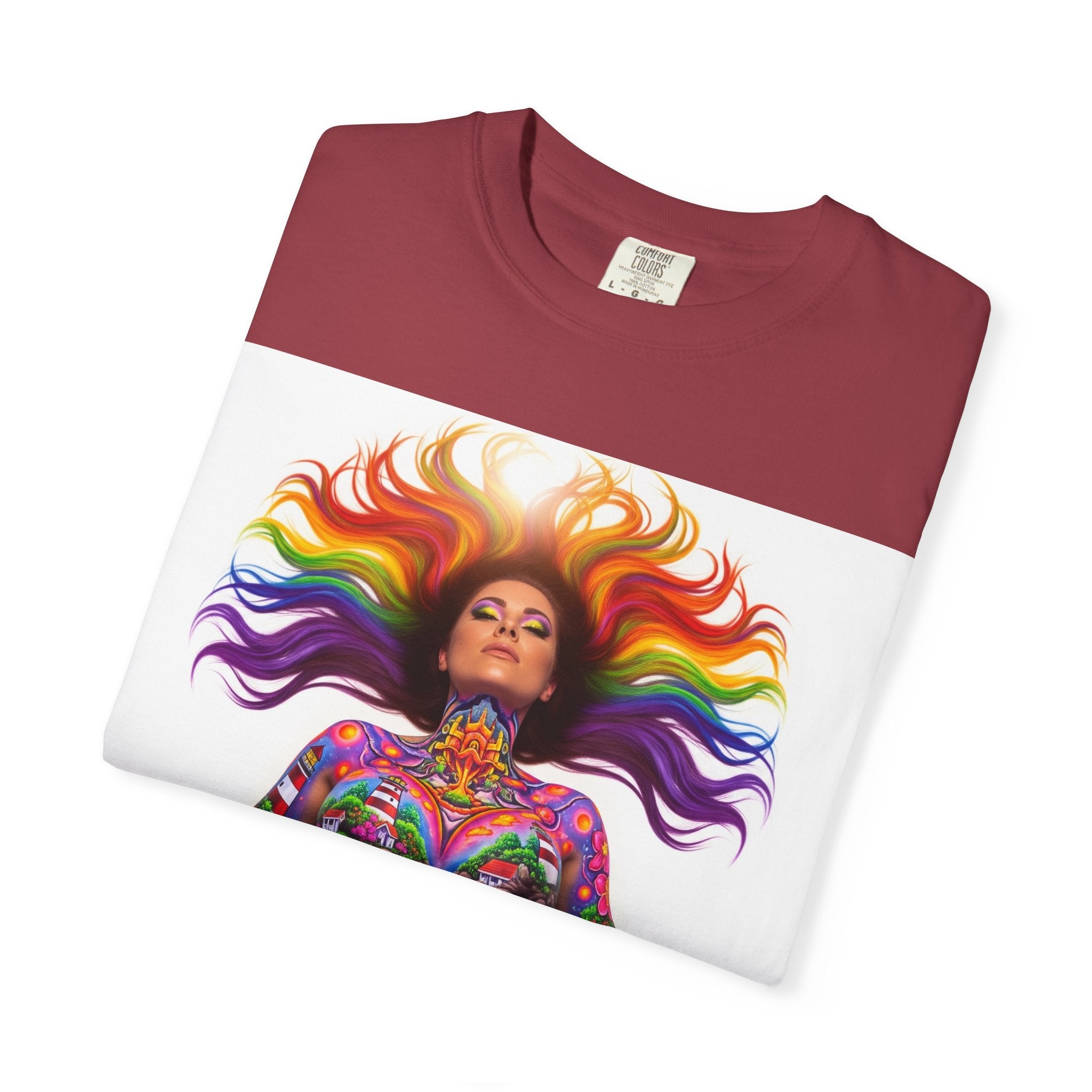Oil City Hillbillies Full Body Art – Colorful Empowerment T-Shirt, Vibrant Art Tee, Unisex Graphic Shirt, Festival Wear, Pride Apparel, Gift for Artists
