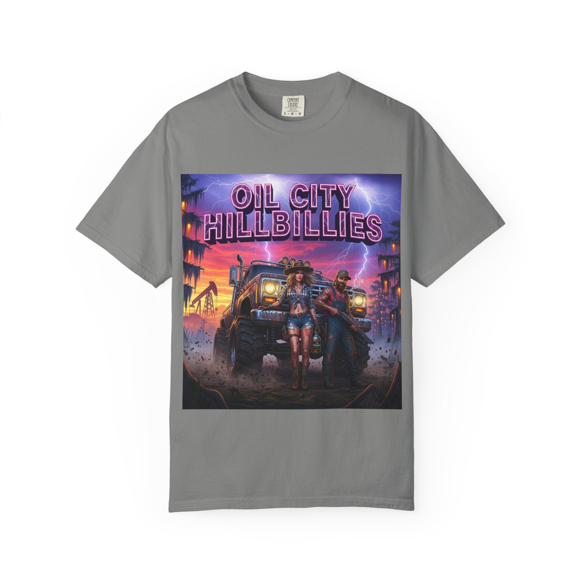 Vintage Oil City Hillbillies T-Shirt – Unisex Graphic Tee, Retro Gift, Festival Wear, Casual Style, Southern Outlaw Statement Shirt