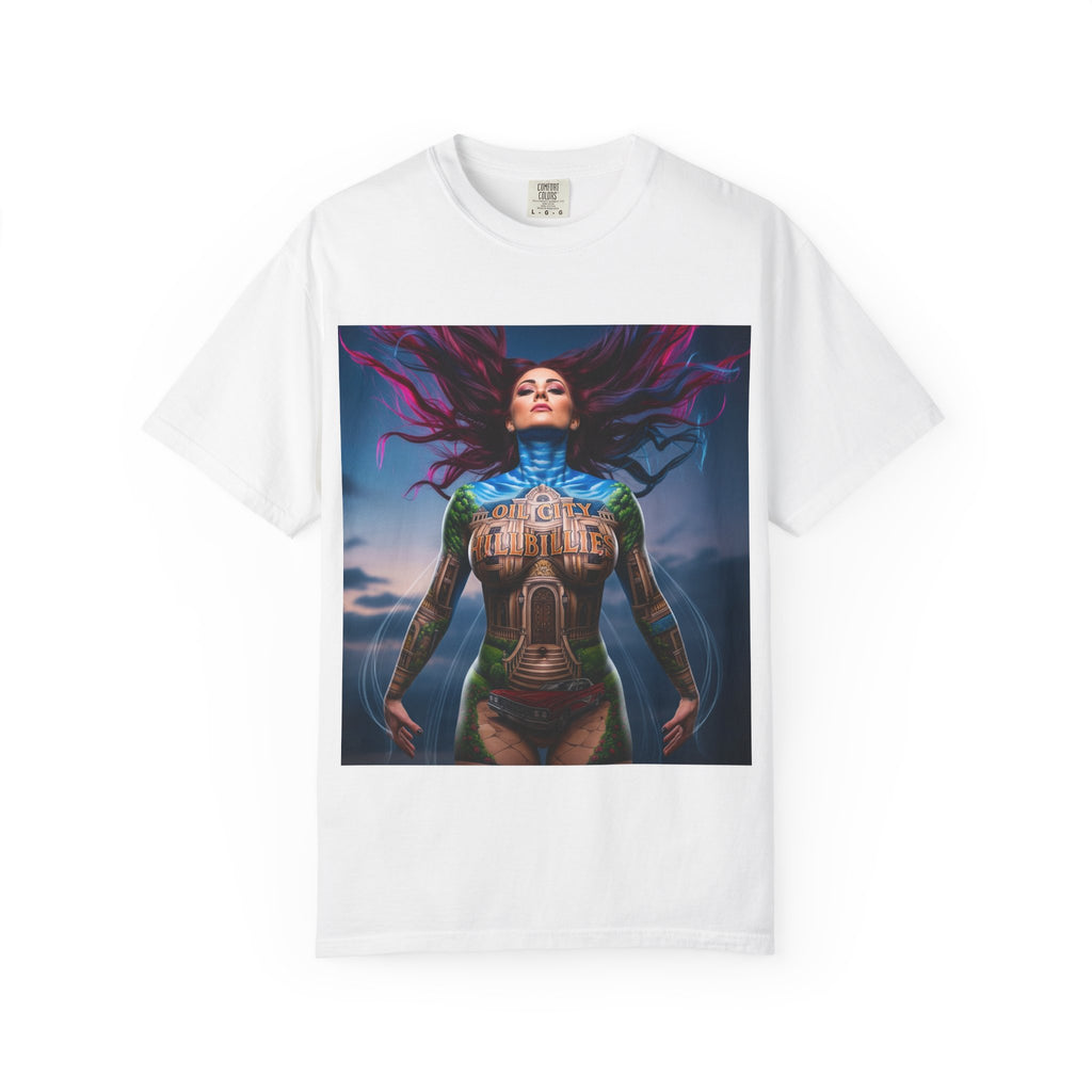 Mystical Spirit T-Shirt | Ethereal Oil City Hillbillies Art Tee, Unisex Graphic Shirt, Bohemian Style, Gift for Her, Festival Wear, Unique Artwear