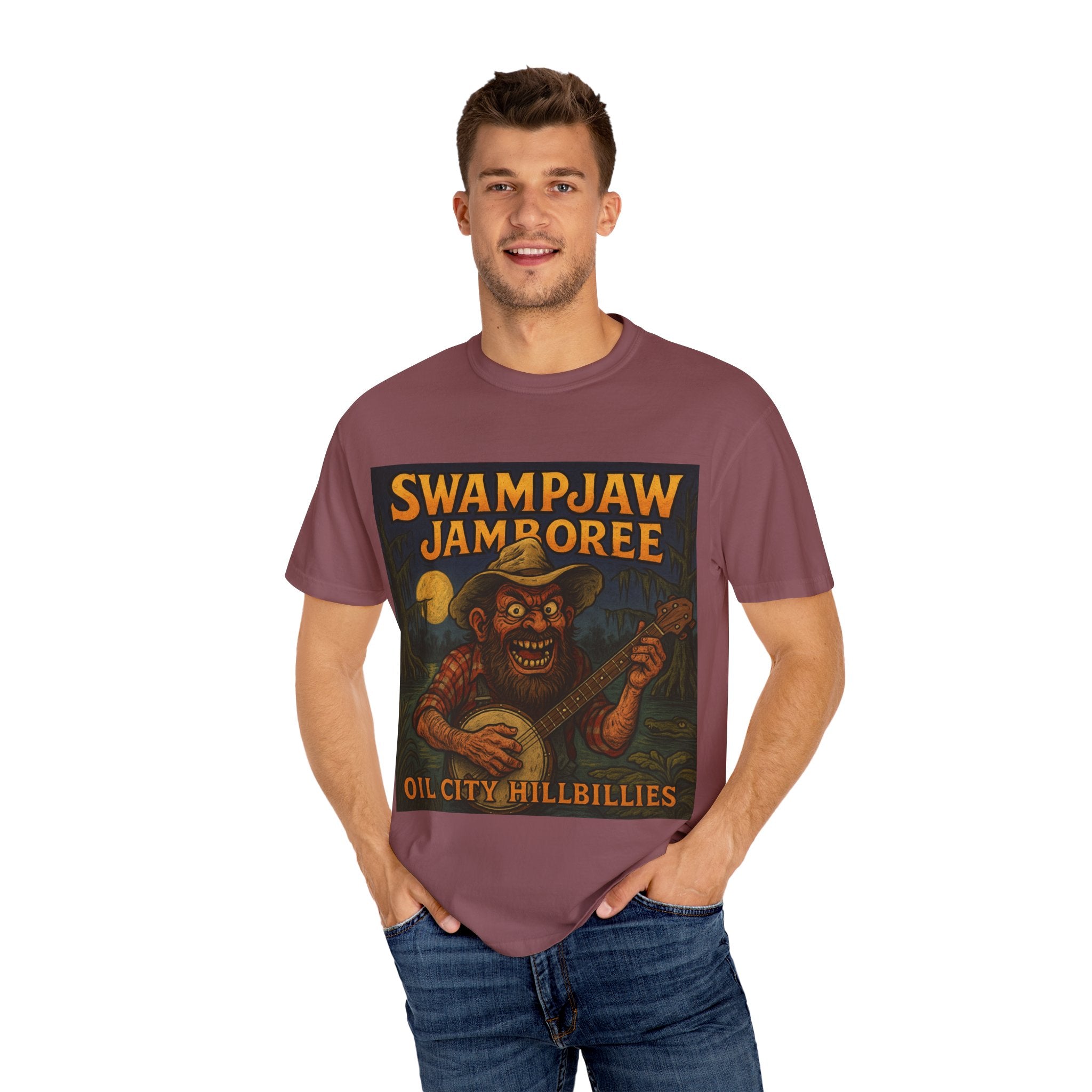Swampjaw Jamboree Unisex T-Shirt, Vintage Music Tee, Casual Graphic Shirt, Fun Gift for Music Lovers, Festival Apparel