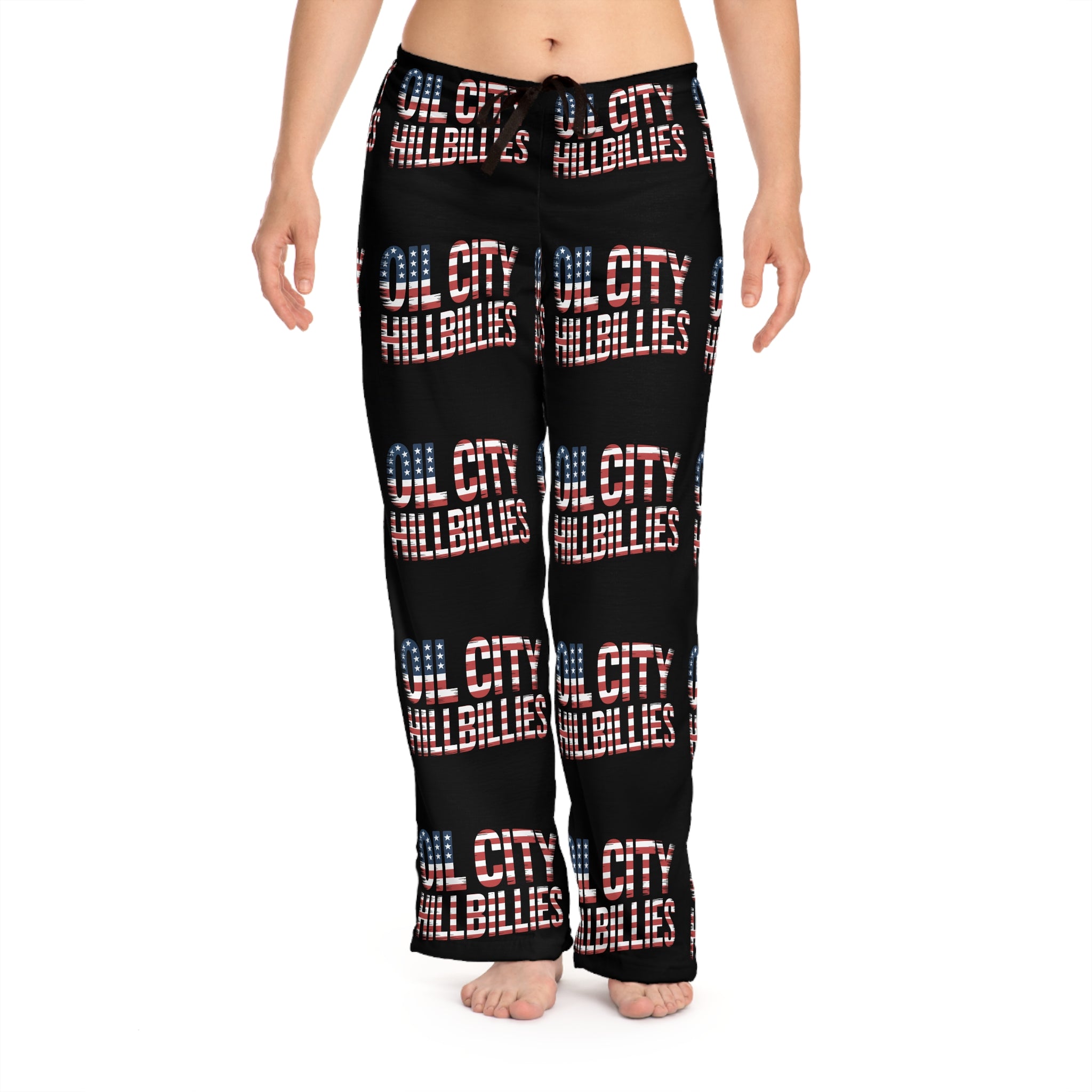 Cozy Oil City Hillbillies Pajama Pants, Relaxed Loungewear, Fun Sleepwear, Gifts for Her, Outdoor Festivals, Americana Style