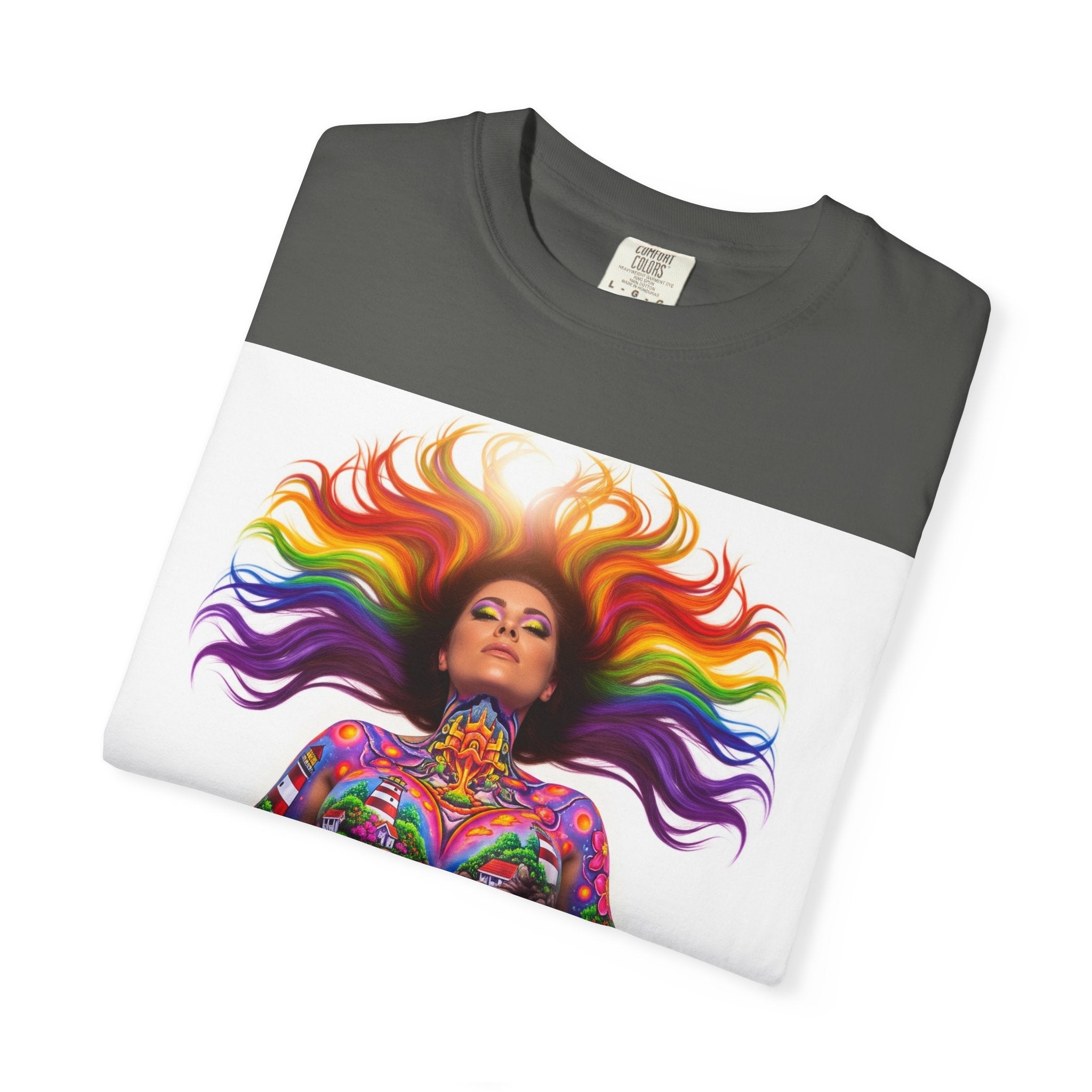 Oil City Hillbillies Full Body Art – Colorful Empowerment T-Shirt, Vibrant Art Tee, Unisex Graphic Shirt, Festival Wear, Pride Apparel, Gift for Artists
