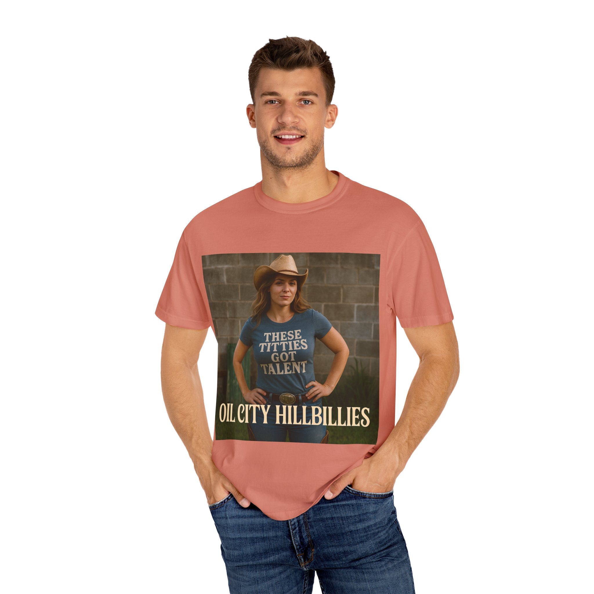 Oil City Hillbillies Unisex Garment-Dyed T-Shirt, Funny Country Shirt, Gift for Country Lovers, Unique Humor Tee, Casual Farm Style Apparel