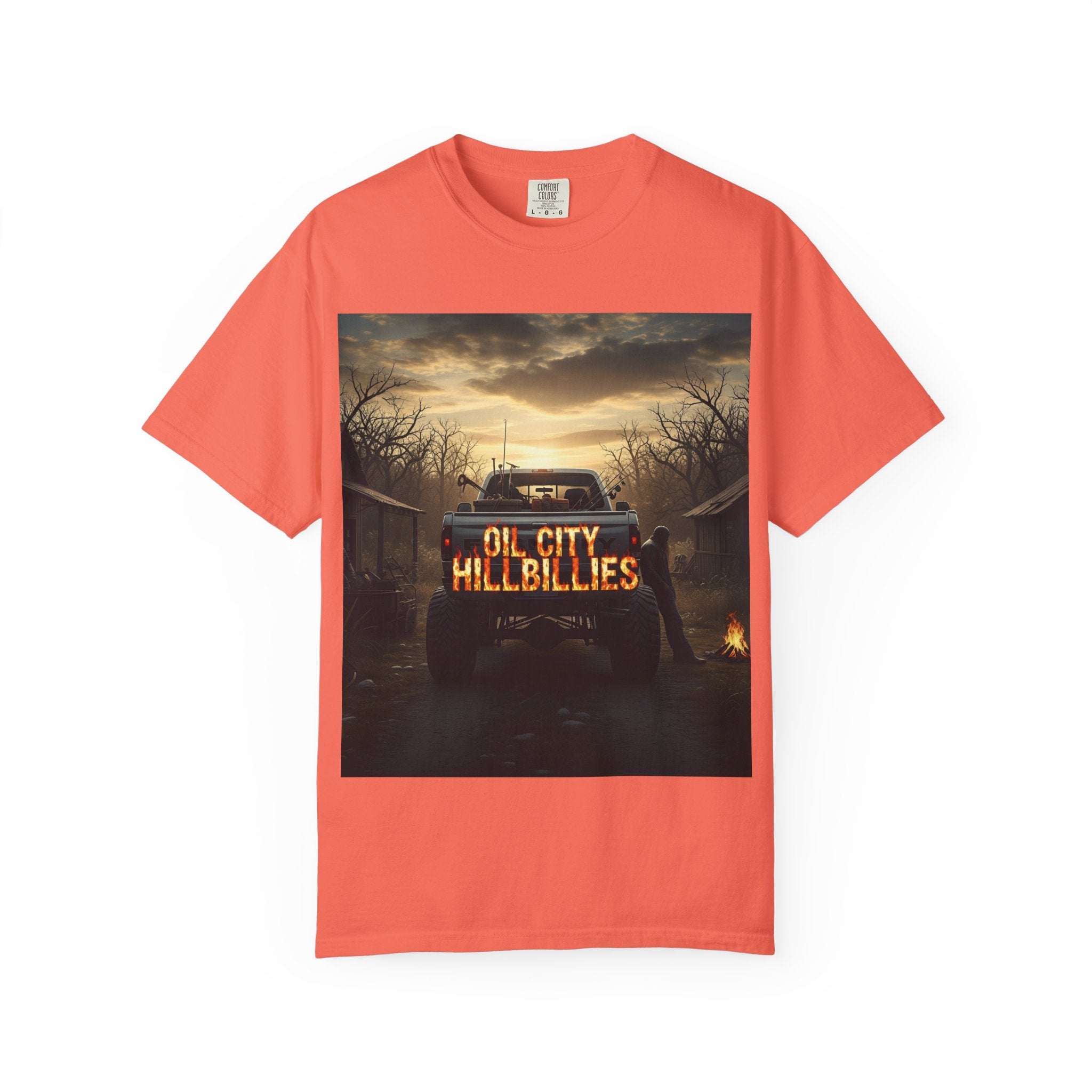 Oil City Hillbillies T-Shirt, Unisex Garment-Dyed Tee, Casual Wear, Outdoor Adventure, Gift for Country Lovers, Vintage Style
