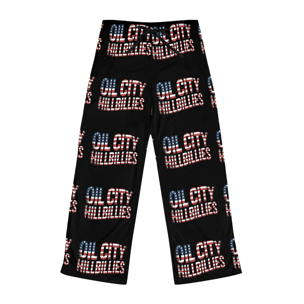Cozy Oil City Hillbillies Pajama Pants, Relaxed Loungewear, Fun Sleepwear, Gifts for Her, Outdoor Festivals, Americana Style