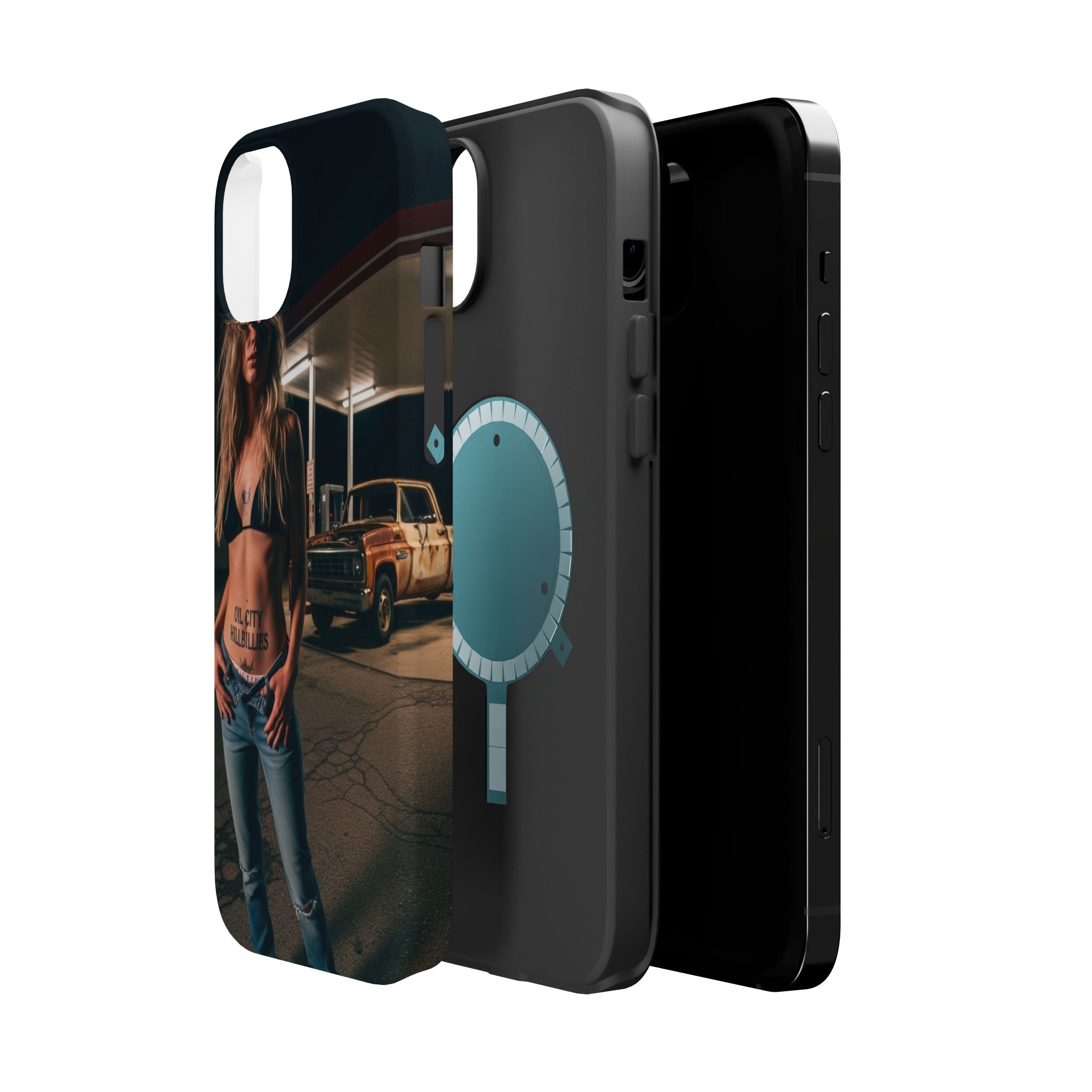 Oil City Hillbillies Magnetic Tough Cases | Personalized Phone Cover, Unique Gift for Country Lovers, Tough Cell Phone Case, Hillbilly Style