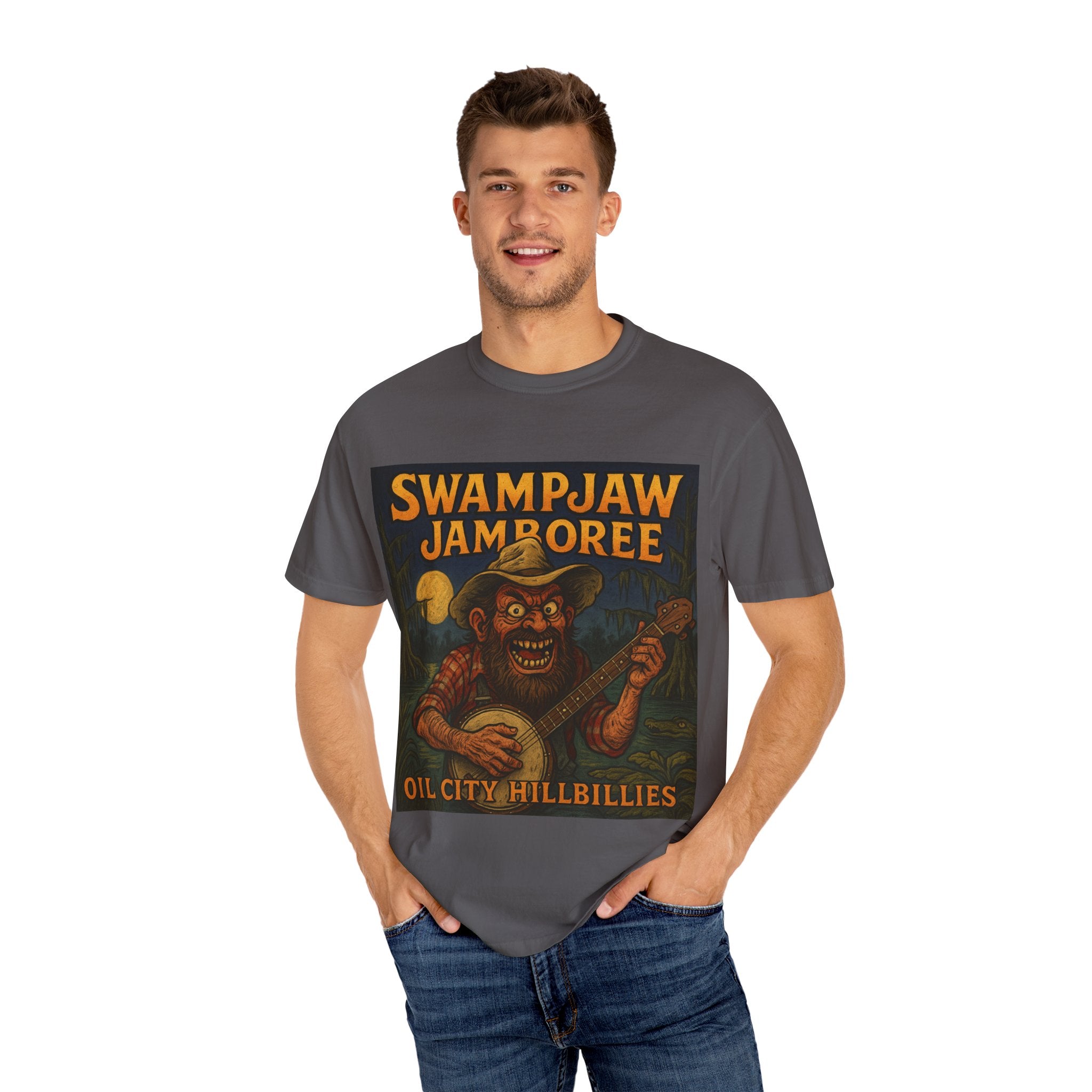 Swampjaw Jamboree Unisex T-Shirt, Vintage Music Tee, Casual Graphic Shirt, Fun Gift for Music Lovers, Festival Apparel