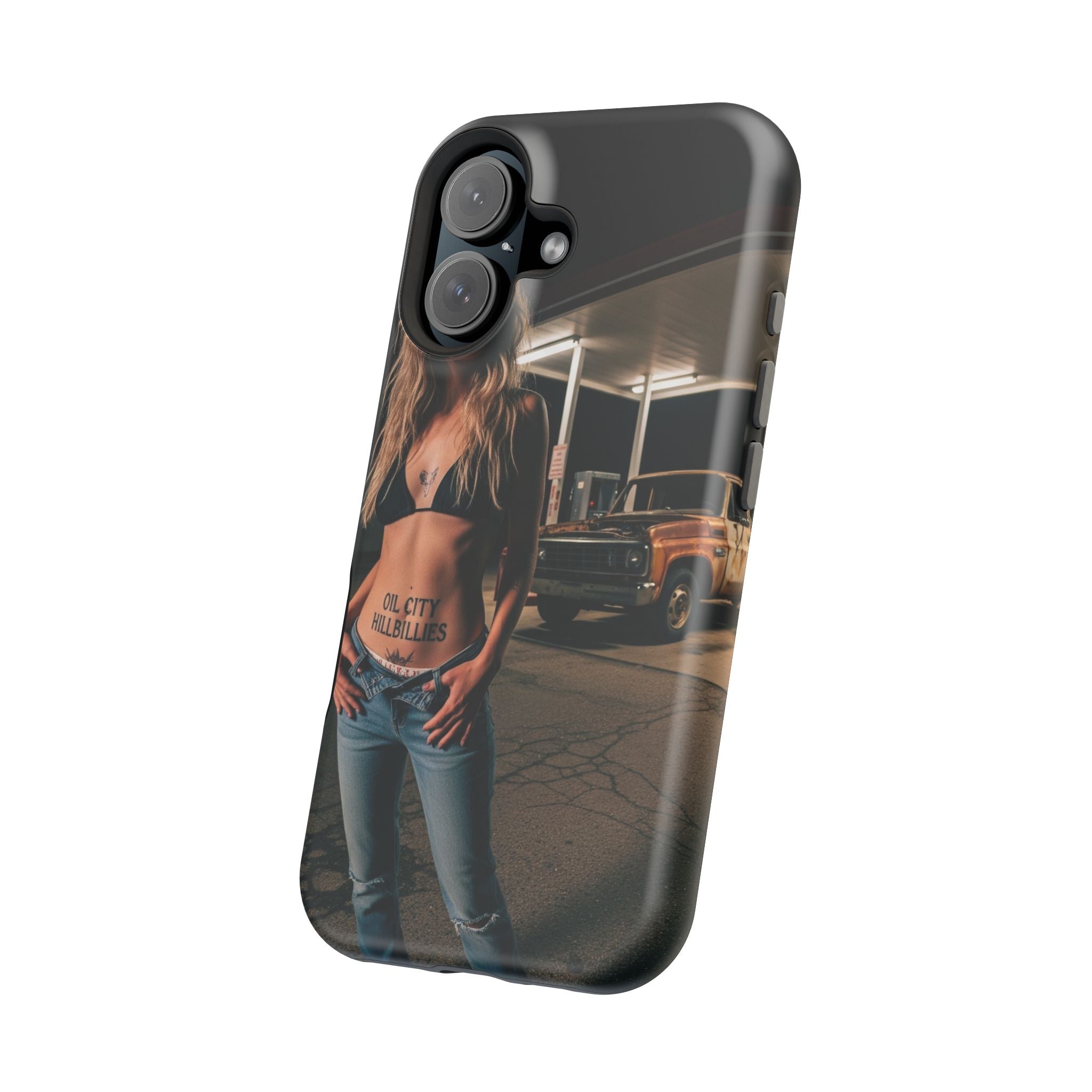 Oil City Hillbillies Magnetic Tough Cases | Personalized Phone Cover, Unique Gift for Country Lovers, Tough Cell Phone Case, Hillbilly Style