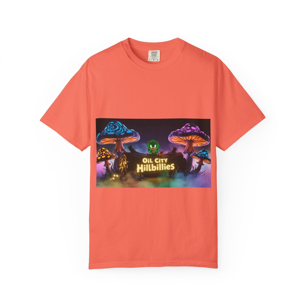 Chronic the Hemphog, Oil City Hillbillies T-Shirt | Unisex Garment-Dyed Tee for Art Lovers, Festival Goers, Quirky Gifts, Retro Style, Summer Essential
