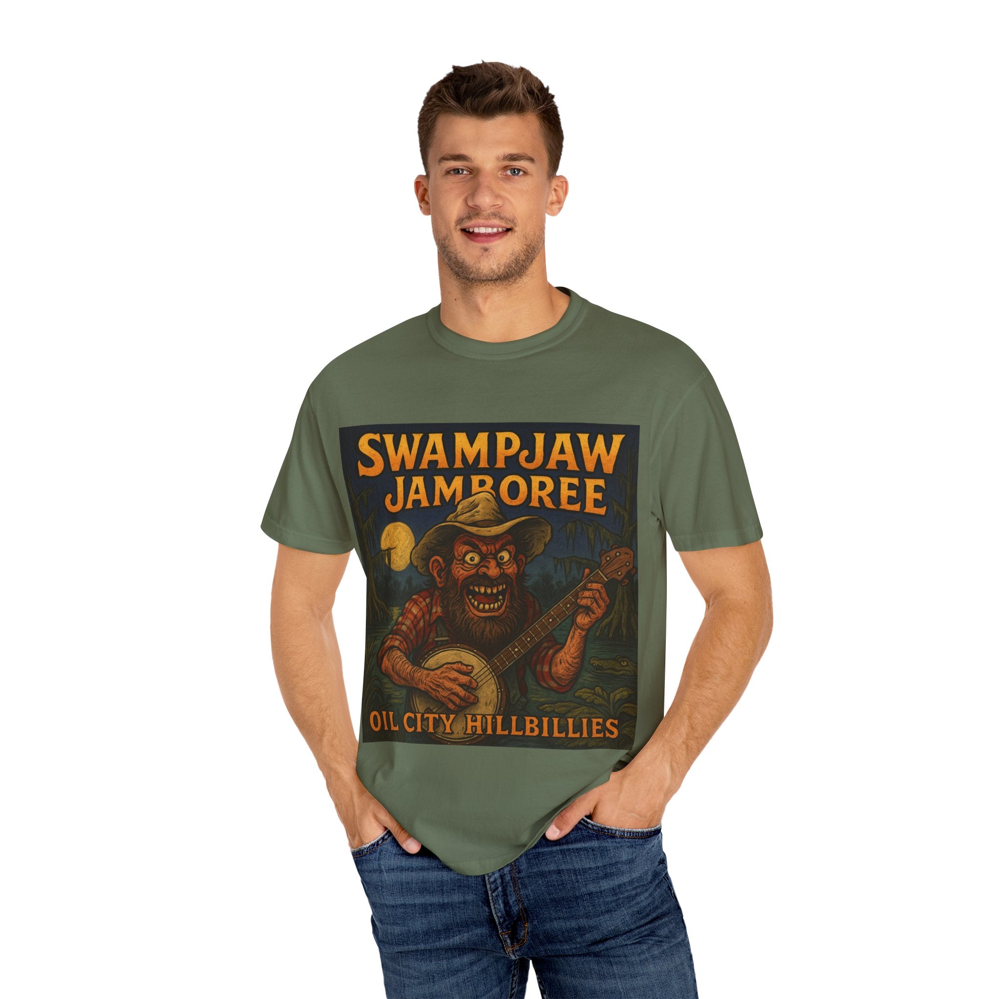 Swampjaw Jamboree Unisex T-Shirt, Vintage Music Tee, Casual Graphic Shirt, Fun Gift for Music Lovers, Festival Apparel
