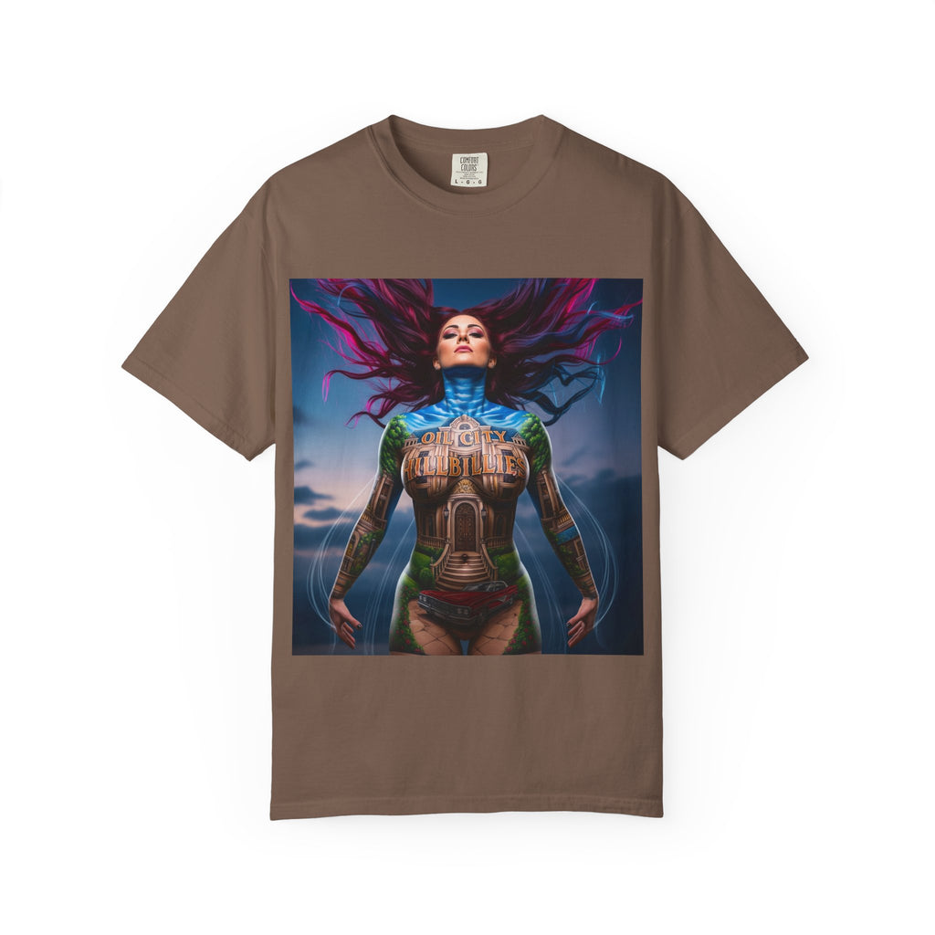 Mystical Spirit T-Shirt | Ethereal Oil City Hillbillies Art Tee, Unisex Graphic Shirt, Bohemian Style, Gift for Her, Festival Wear, Unique Artwear