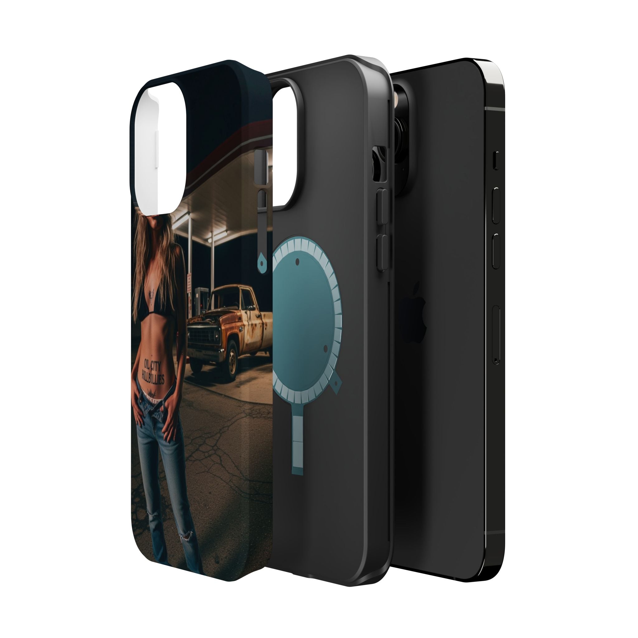 Oil City Hillbillies Magnetic Tough Cases | Personalized Phone Cover, Unique Gift for Country Lovers, Tough Cell Phone Case, Hillbilly Style